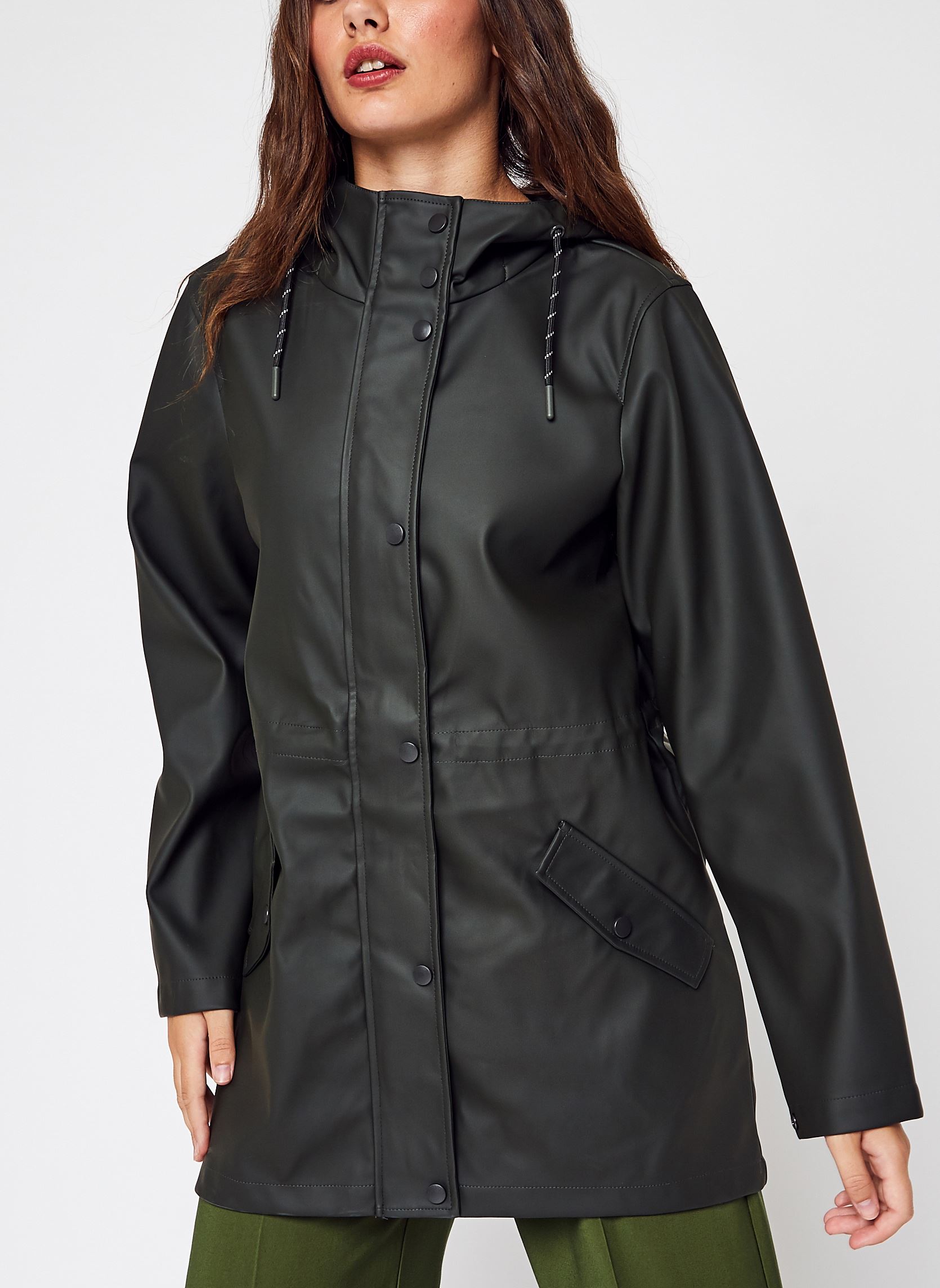 Vestes imperméable Vmmalou Coated Jacket Noos femme vert Vero Moda Vestes imperméable Vmmalou Coated Jacket Noos femme vert Peat