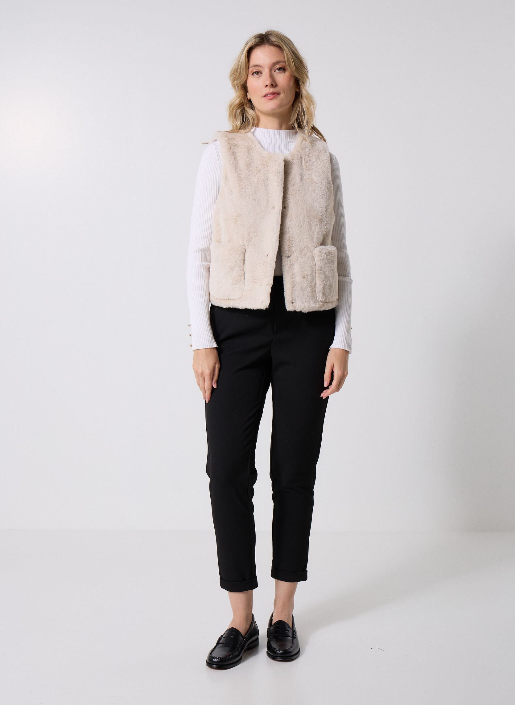Pantalons droit Vmmaya Mr Loose Solid Pant Noos femme noir Vero Moda Pantalons droit Vmmaya Mr Loose Solid Pant Noos femme noir Black