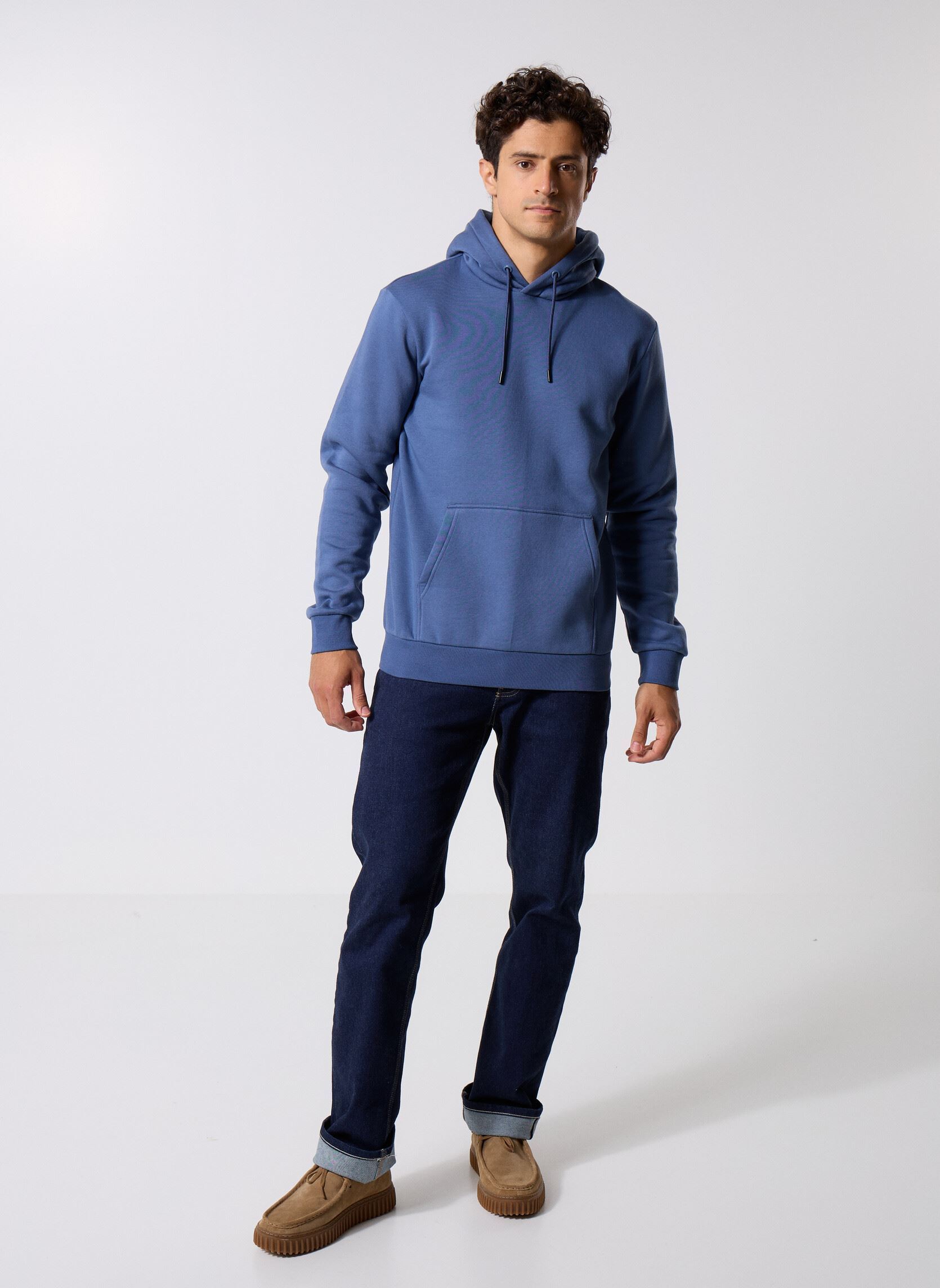 Sweats à capuche ONSCERES HOODIE SWEAT NOOS homme bleu Only & Sons Sweats à capuche ONSCERES HOODIE SWEAT NOOS homme bleu VINTAGE INDIGO