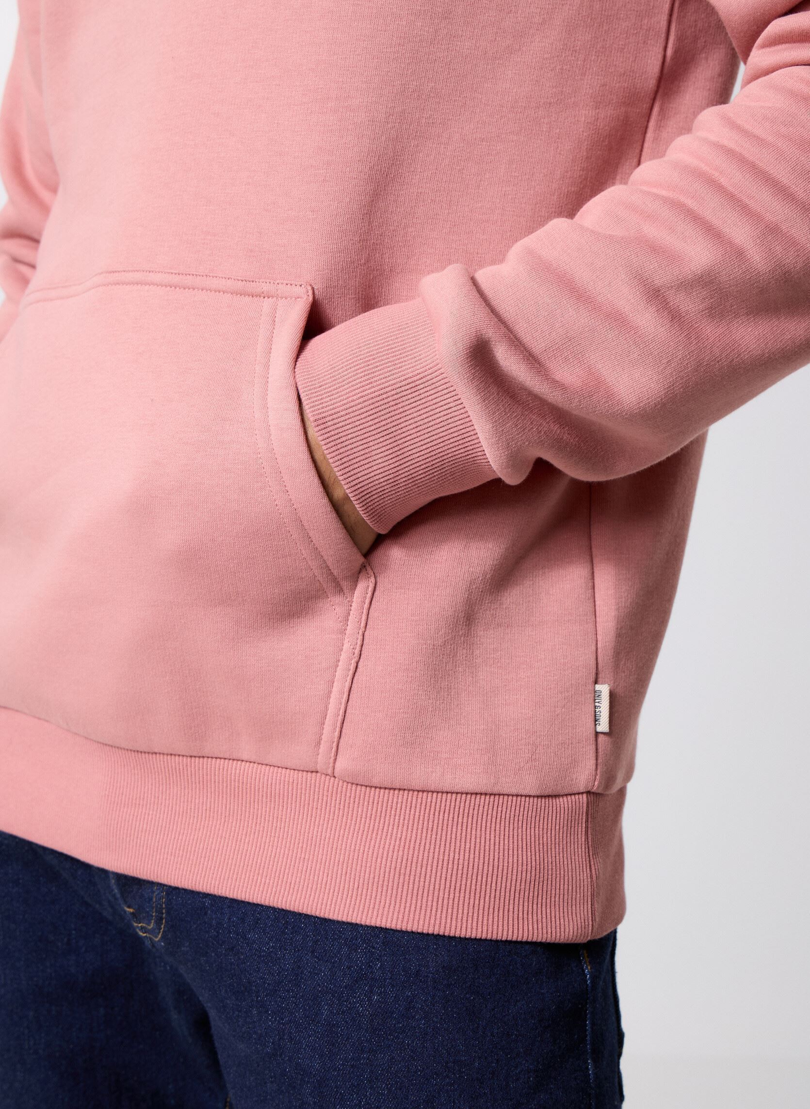 Sweats à capuche ONSCERES HOODIE SWEAT NOOS homme rose Only & Sons Sweats à capuche ONSCERES HOODIE SWEAT NOOS homme rose ASH ROSE