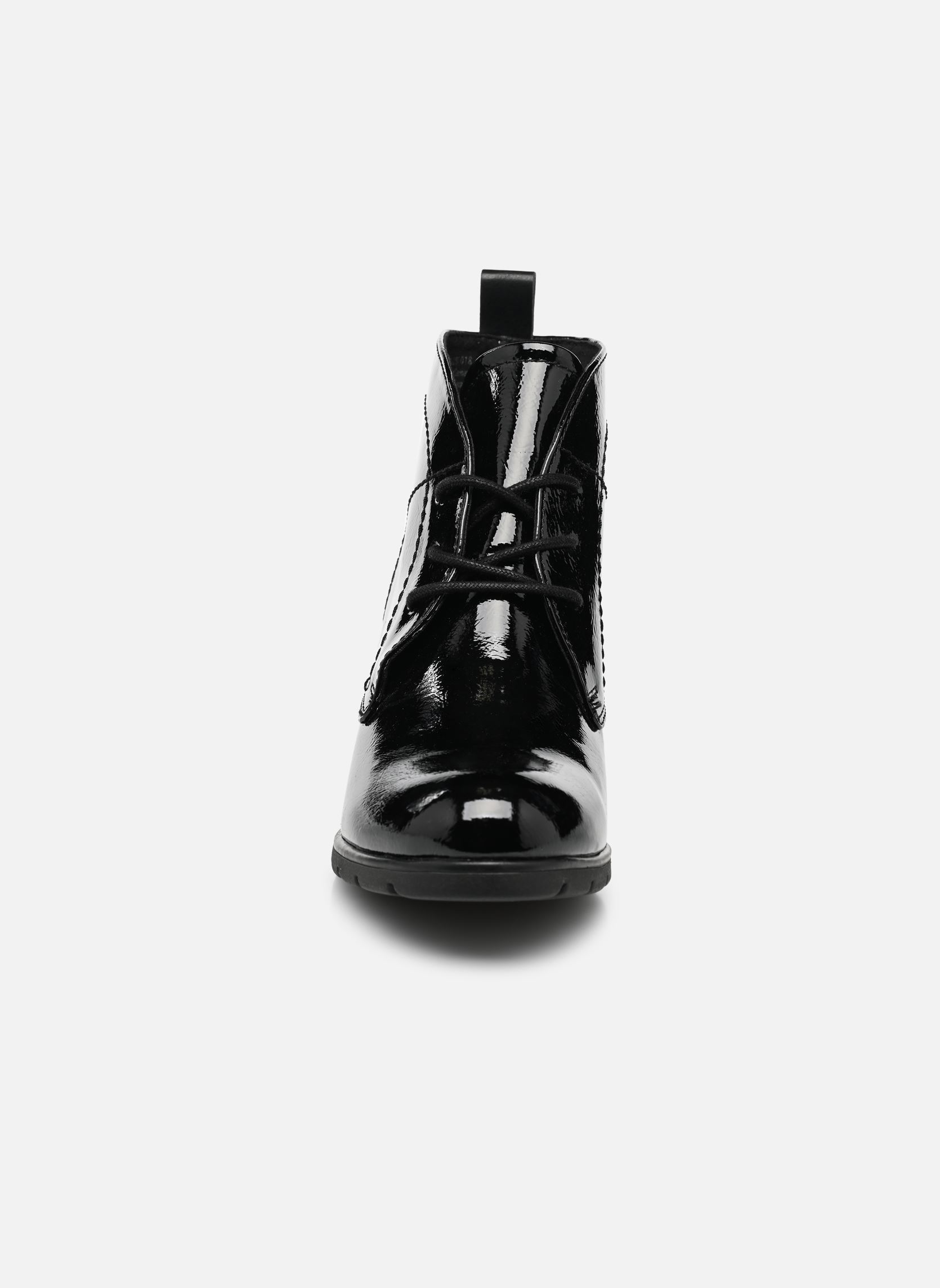 Geschnürte Stiefeletten 25109-29 damen schwarz Marco Tozzi Geschnürte Stiefeletten 25109-29 damen schwarz BLACK PATENT