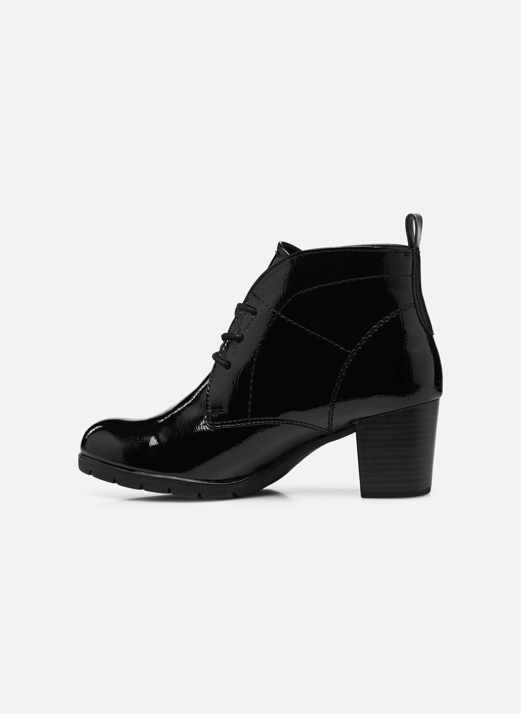 Geschnürte Stiefeletten 25109-29 damen schwarz Marco Tozzi Geschnürte Stiefeletten 25109-29 damen schwarz BLACK PATENT