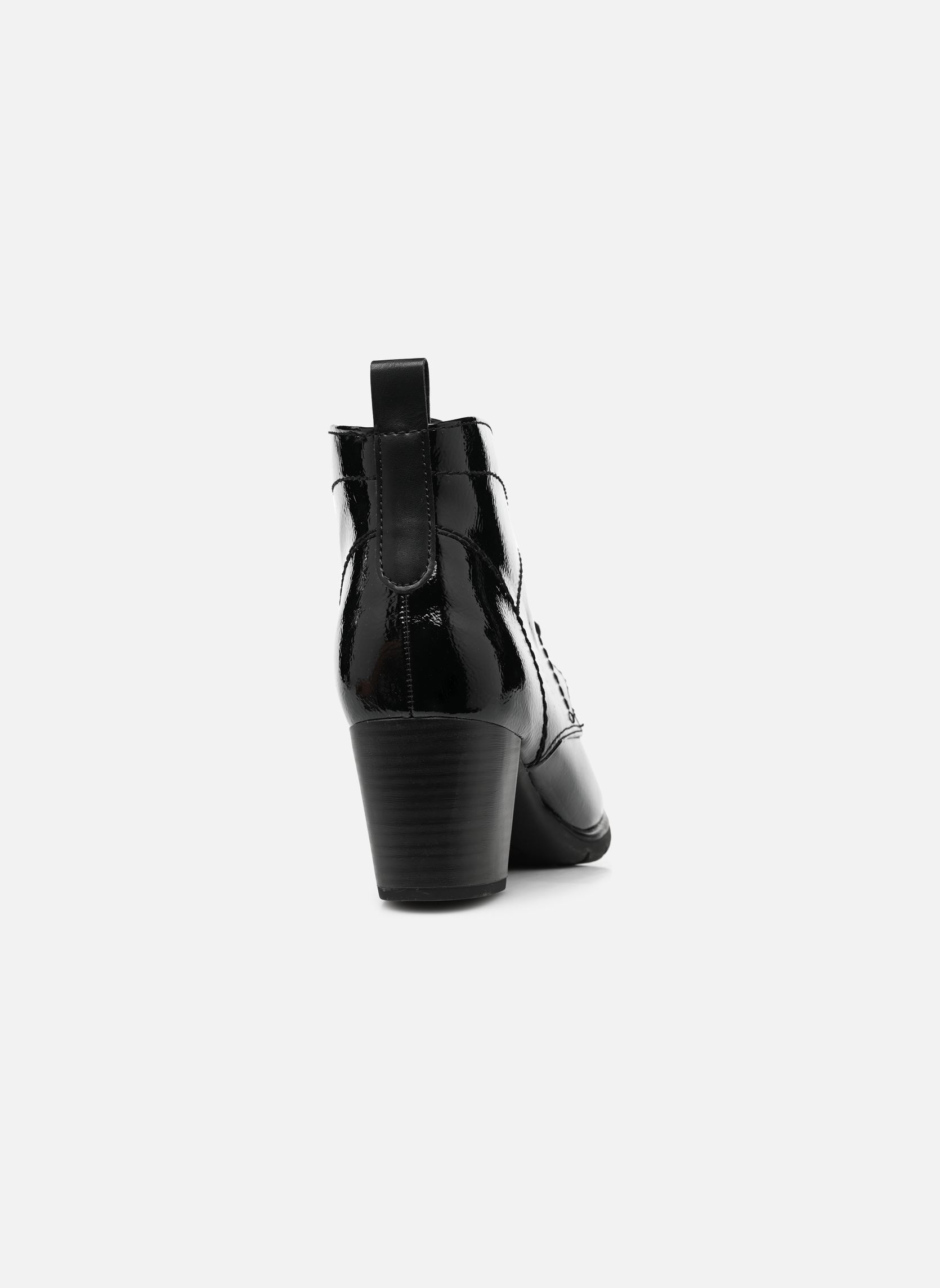 Geschnürte Stiefeletten 25109-29 damen schwarz Marco Tozzi Geschnürte Stiefeletten 25109-29 damen schwarz BLACK PATENT