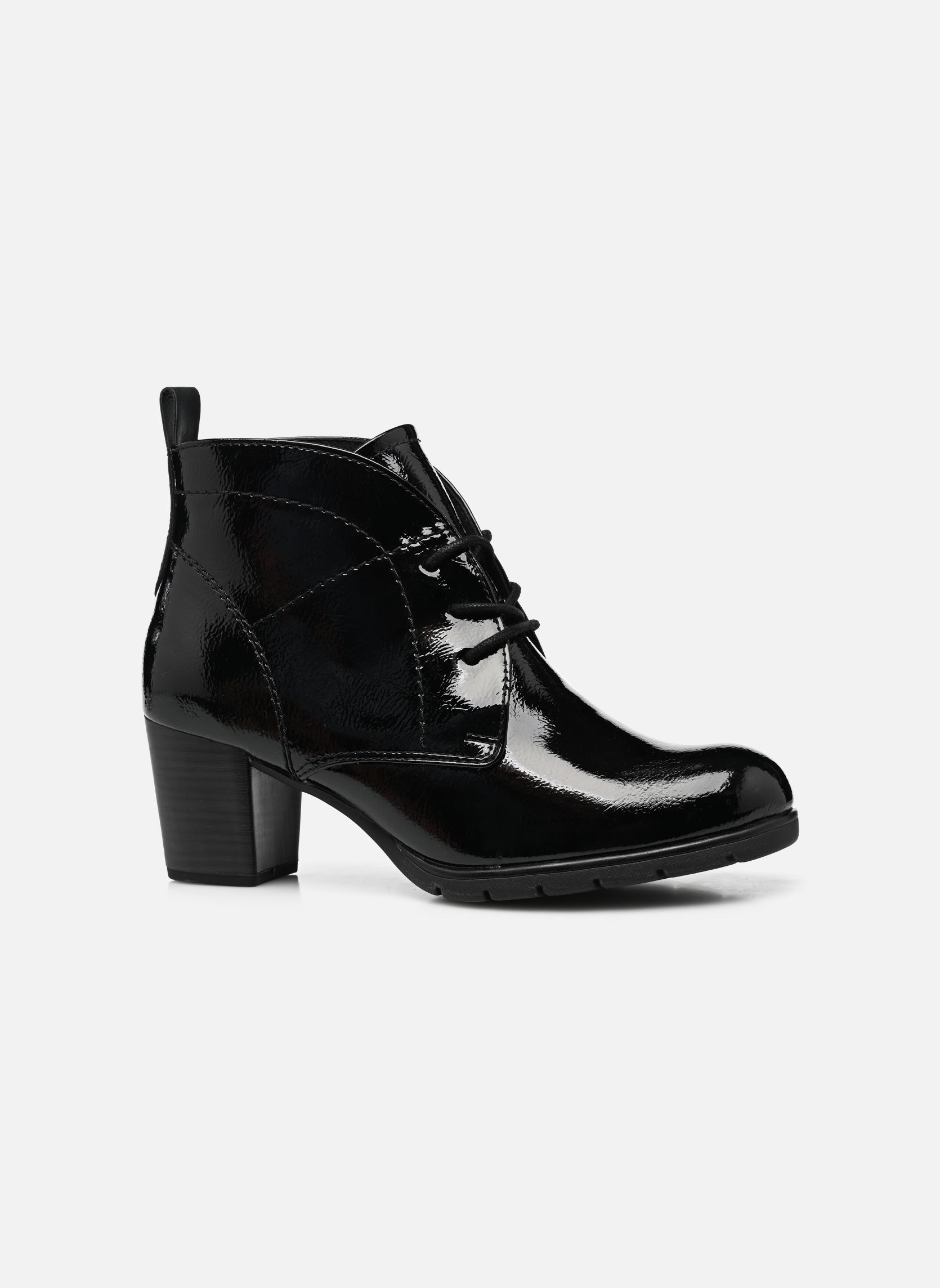 Geschnürte Stiefeletten 25109-29 damen schwarz Marco Tozzi Geschnürte Stiefeletten 25109-29 damen schwarz BLACK PATENT