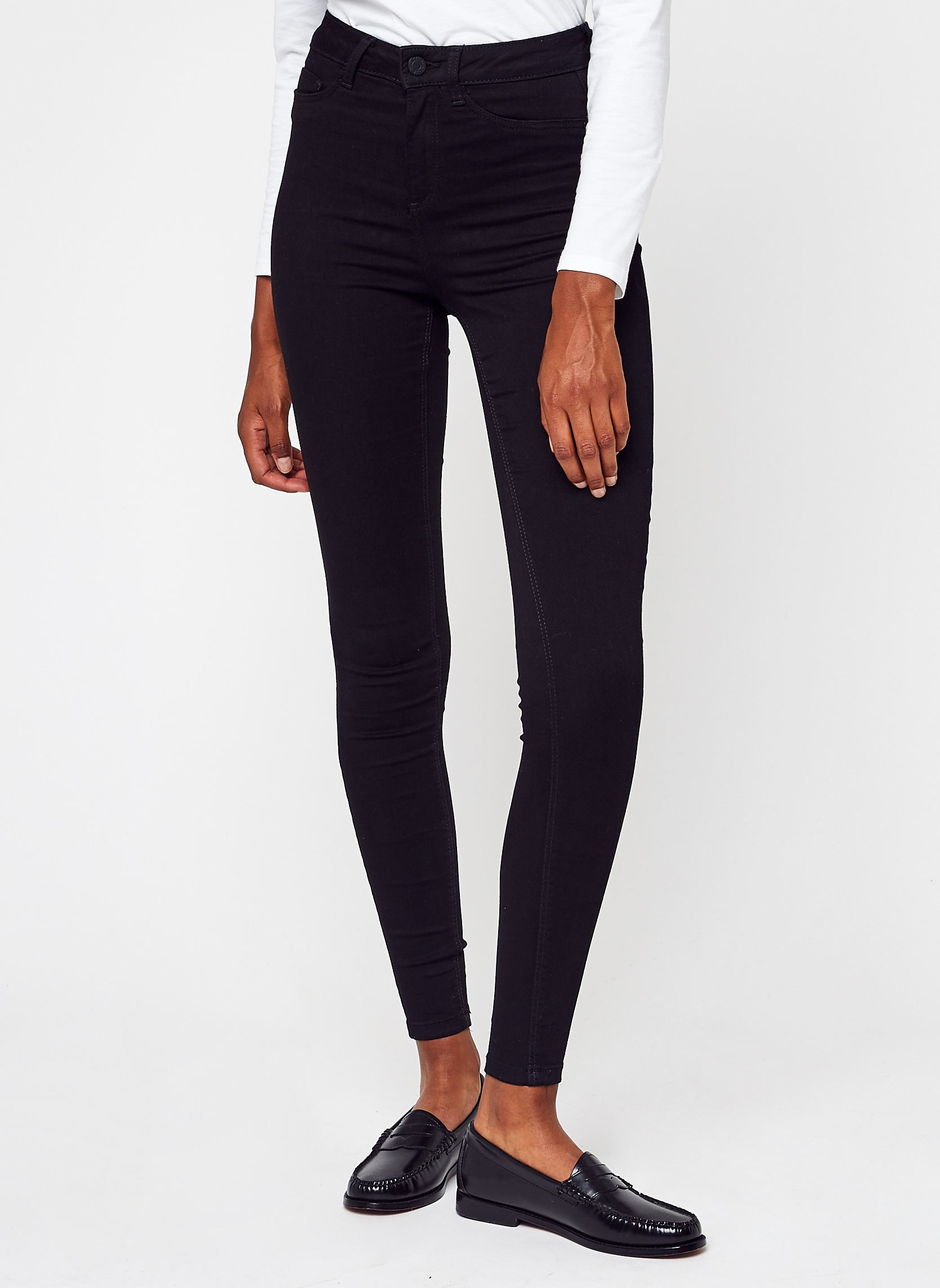 Jeans slim et skinny Nmcallie Hw Skinny Black Jeans Noos femme noir Noisy May Jeans slim et skinny Nmcallie Hw Skinny Black Jeans Noos femme noir Black Denim