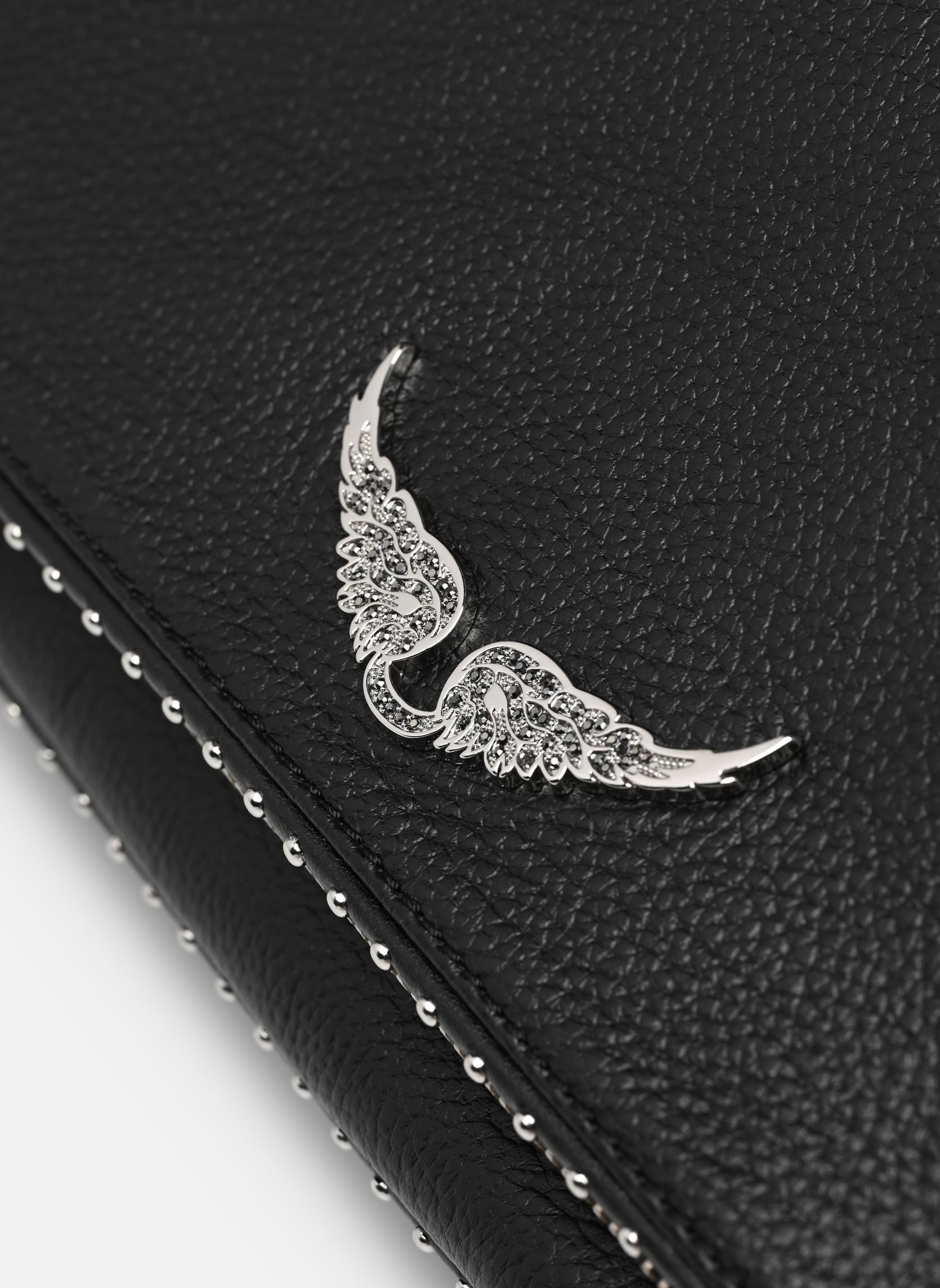 Umhängetaschen Rock Grained Leather + Studs damen schwarz Zadig & Voltaire Umhängetaschen Rock Grained Leather + Studs damen schwarz NOIR