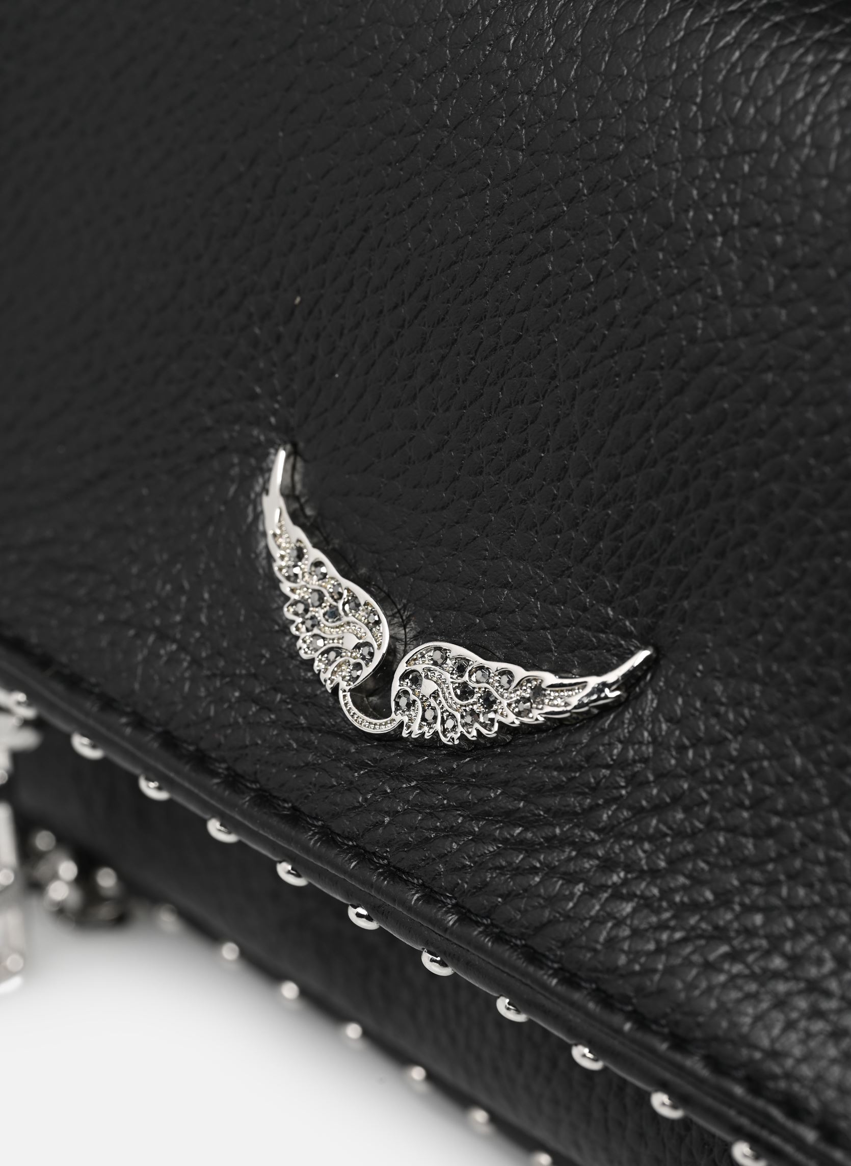 Sacs bandoulière Rock Nano Grained Leather + St femme noir Zadig & Voltaire Sacs bandoulière Rock Nano Grained Leather + St femme noir NOIR