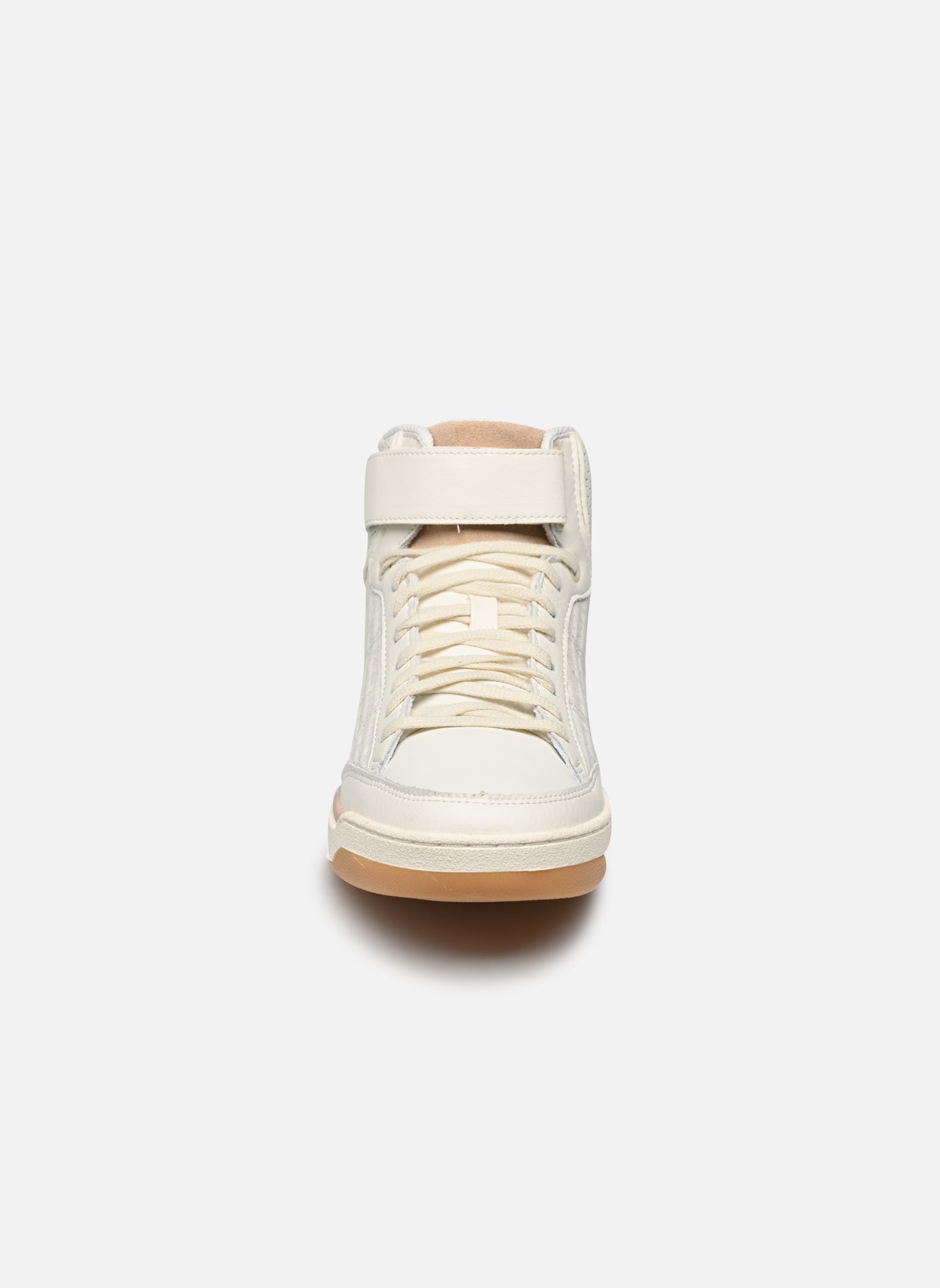 Knöchelhohe Sneaker Field W Monogramme damen beige Le Coq Sportif Knöchelhohe Sneaker Field W Monogramme damen beige Marshmallow