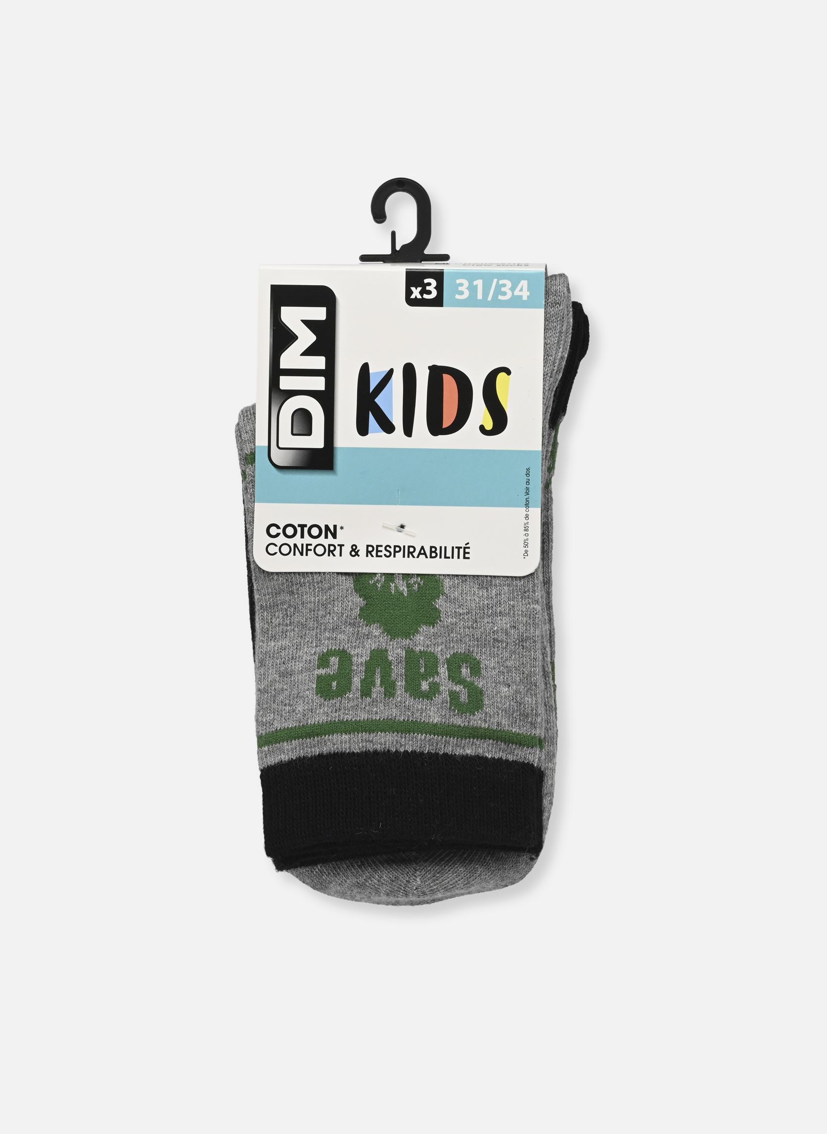 Chaussettes Coton Style Génération Climat - Lot De 3 garçon multicolore Dim Chaussettes Coton Style Génération Climat - Lot De 3 garçon multicolore GRIS CLAIR CHINÉ / ANTHRACITE