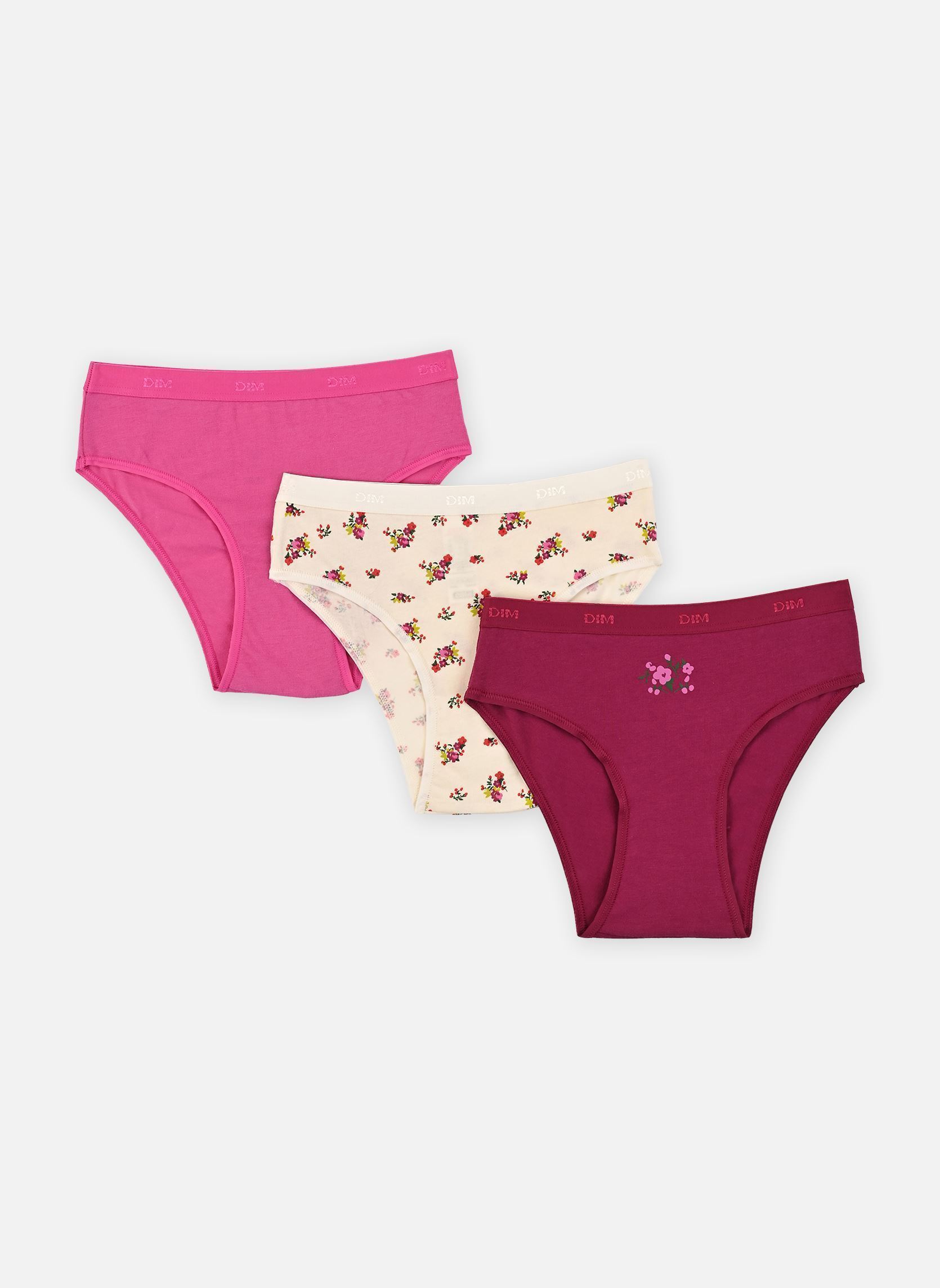 Culottes Slip Les Pockets Fille X3 fille multicolore Dim Culottes Slip Les Pockets Fille X3 fille multicolore LOT LIBERTY FRAMBOISE