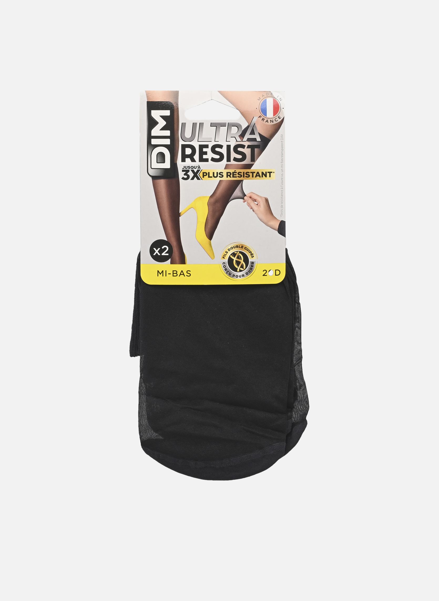 Chaussettes et collants Dim Ultra Resist Mi Bas Transparents 20D pour Accessoires