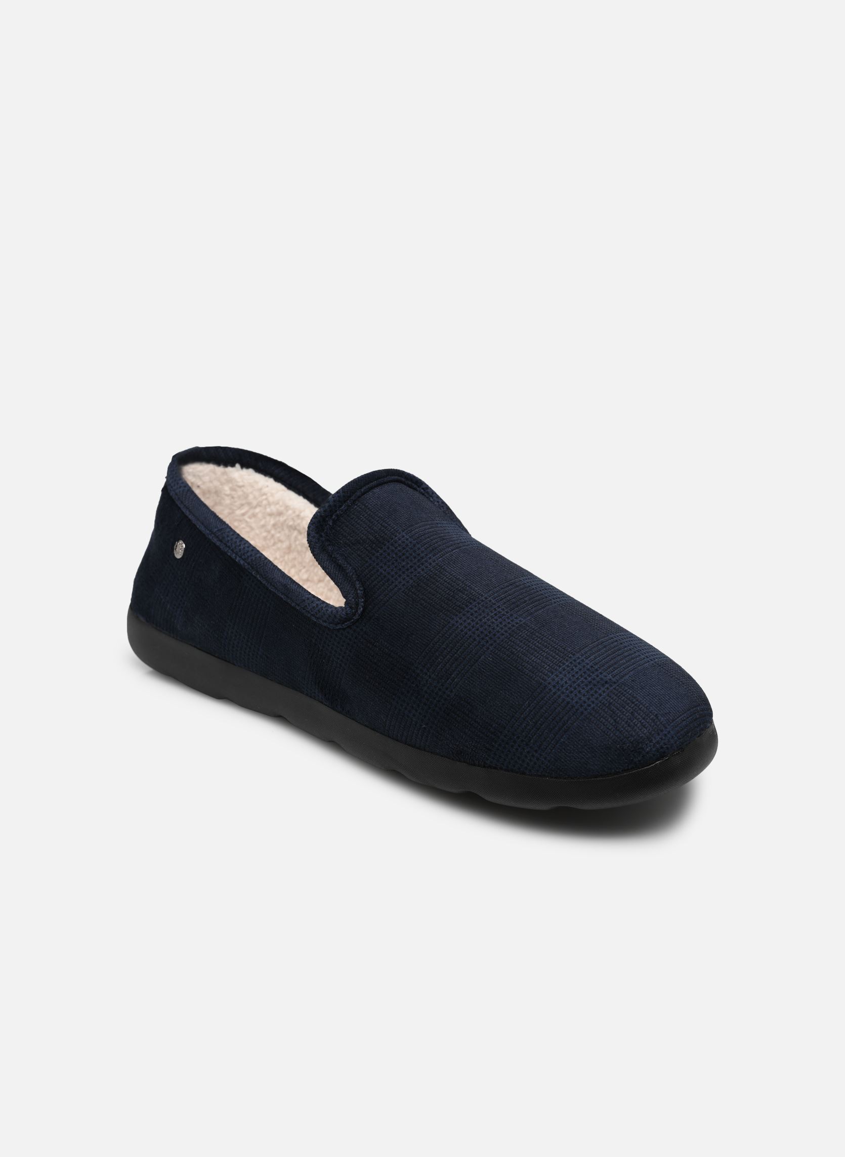 Chaussons Charentaise ergonomique EveryWear - velo homme bleu Isotoner Chaussons Charentaise ergonomique EveryWear - velo homme bleu 98121/Marine