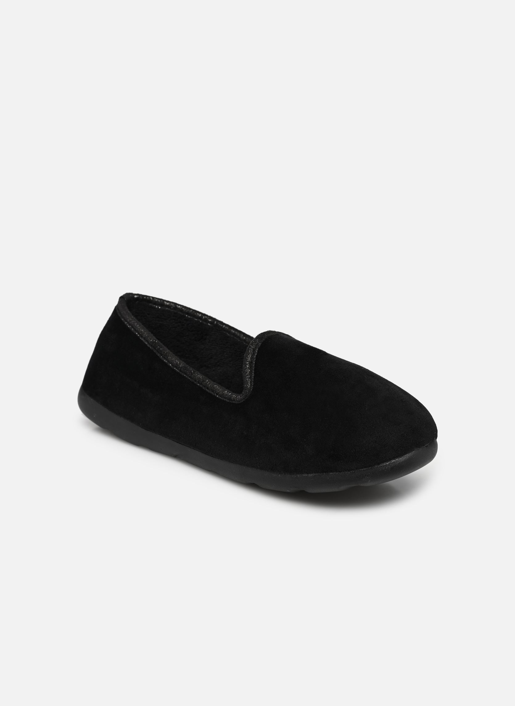 Chaussons Slipper Ergonomique EveryWear microvelou femme noir Isotoner Chaussons Slipper Ergonomique EveryWear microvelou femme noir Noir