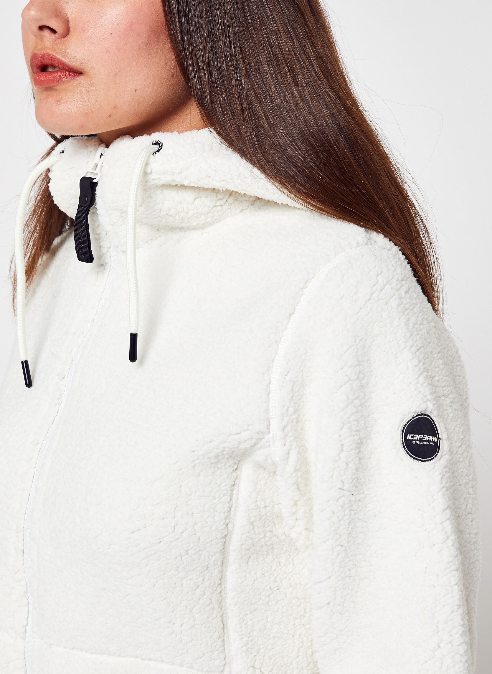 Fleece truien Agra dames wit Icepeak Fleece truien Agra dames wit Blanc Casse