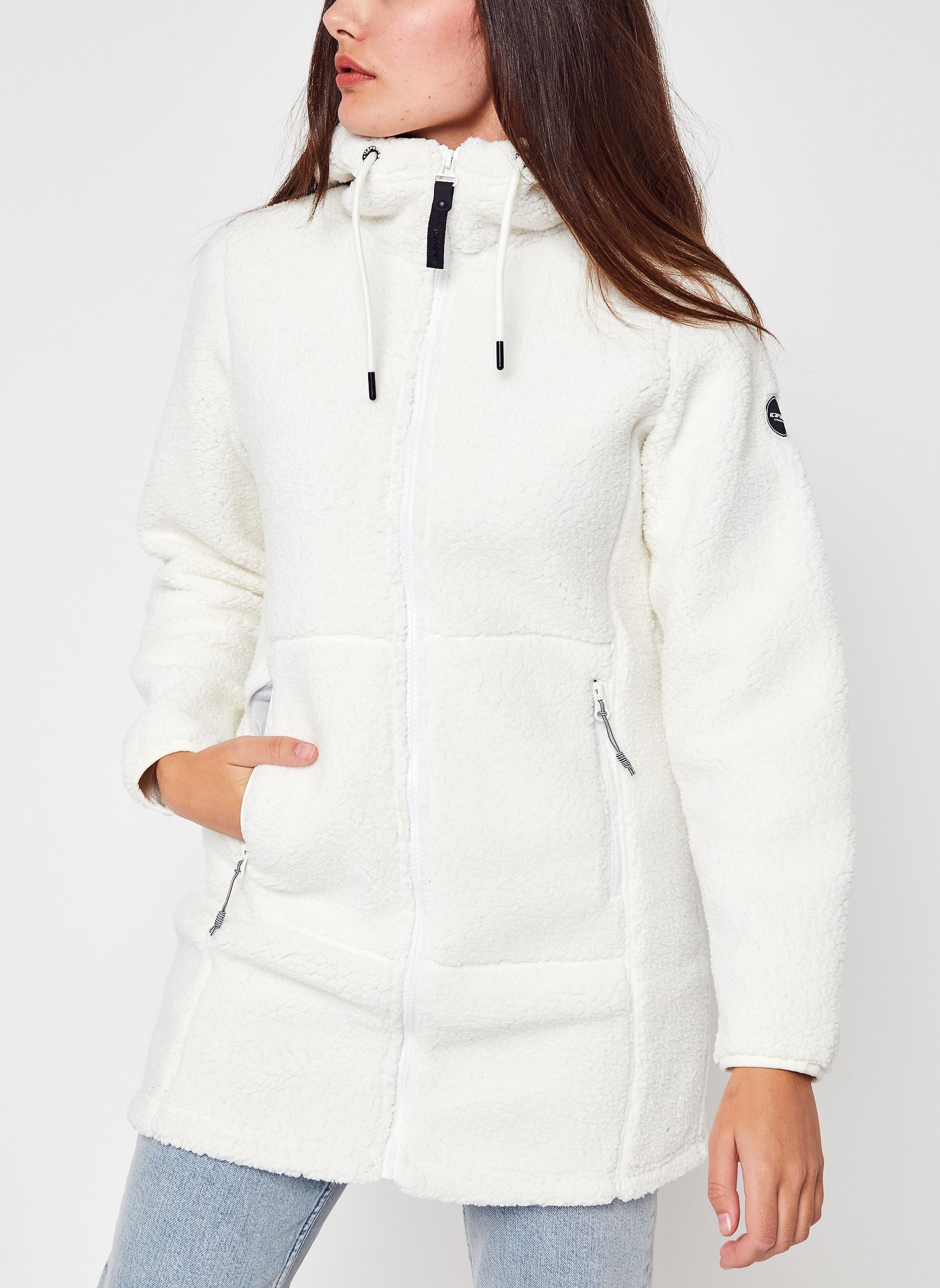 Fleece truien Agra dames wit Icepeak Fleece truien Agra dames wit Blanc Casse