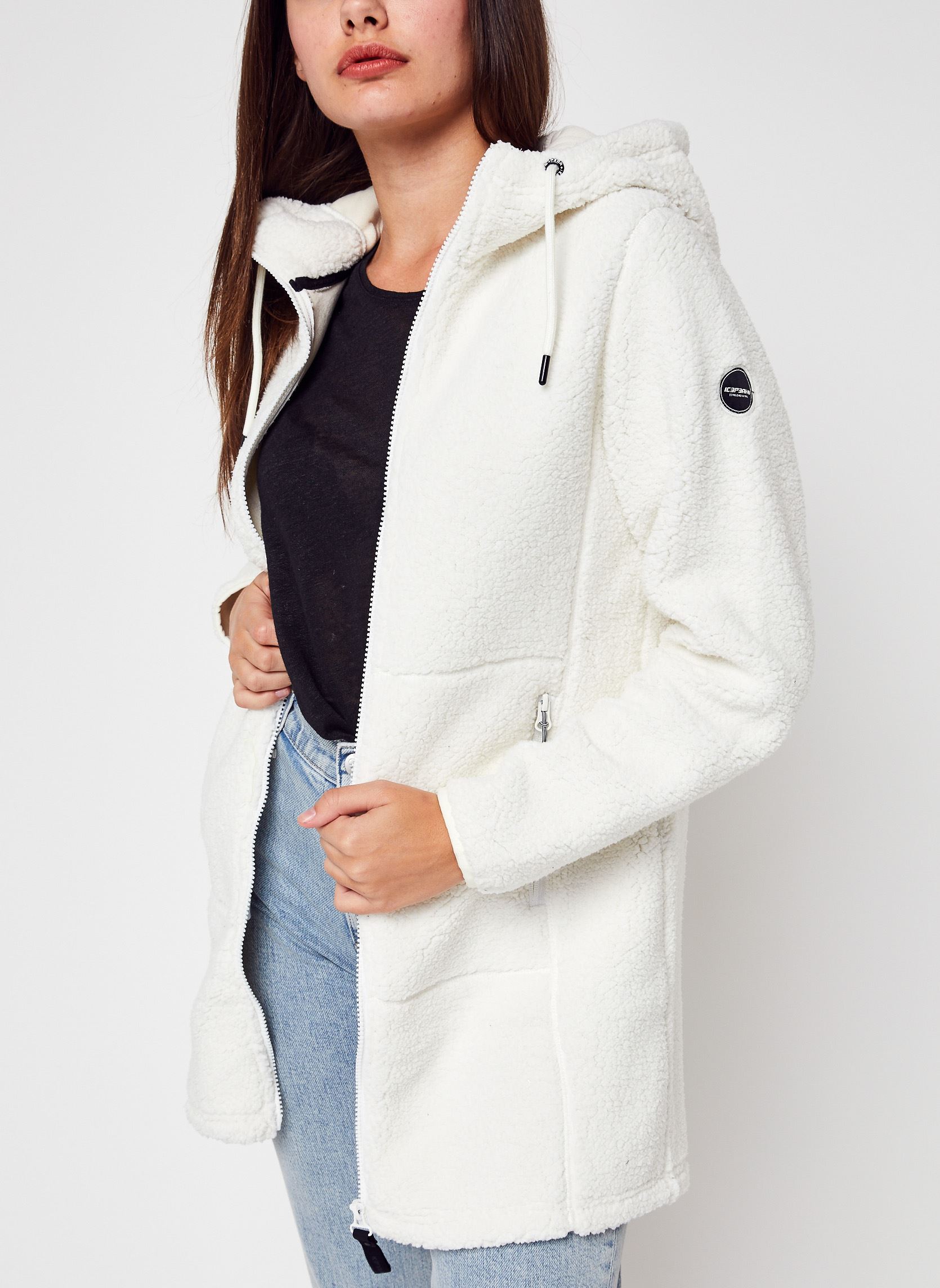 Fleece truien Agra dames wit Icepeak Fleece truien Agra dames wit Blanc Casse
