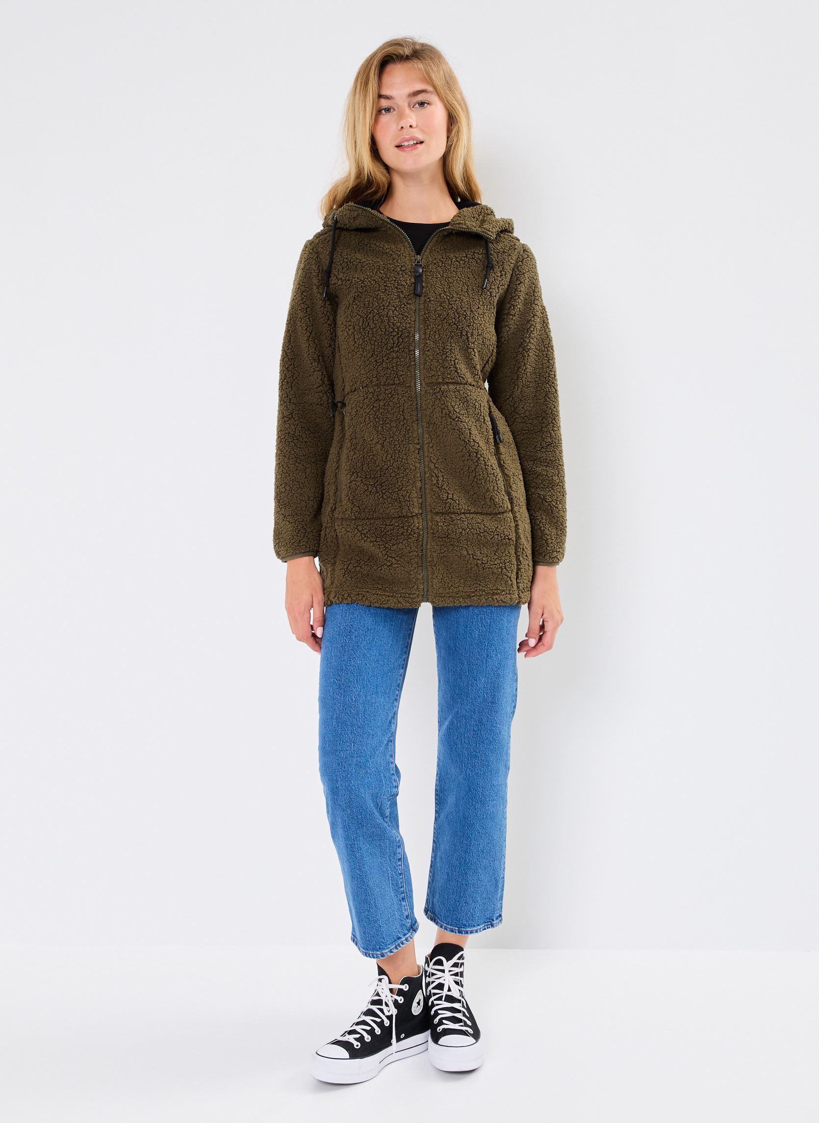 Fleece truien Agra dames groen Icepeak Fleece truien Agra dames groen Olive Fonce