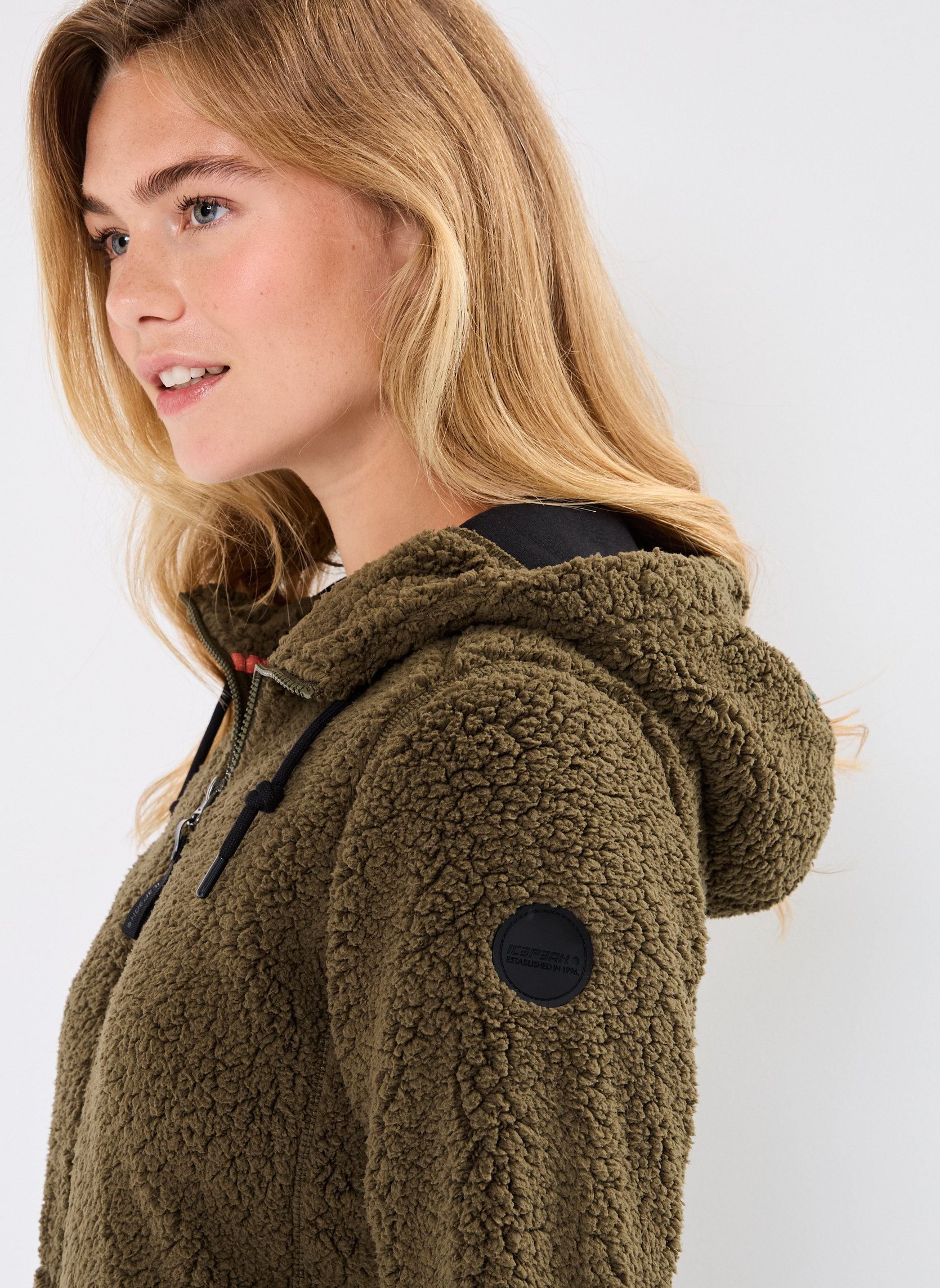 Fleece truien Agra dames groen Icepeak Fleece truien Agra dames groen Olive Fonce