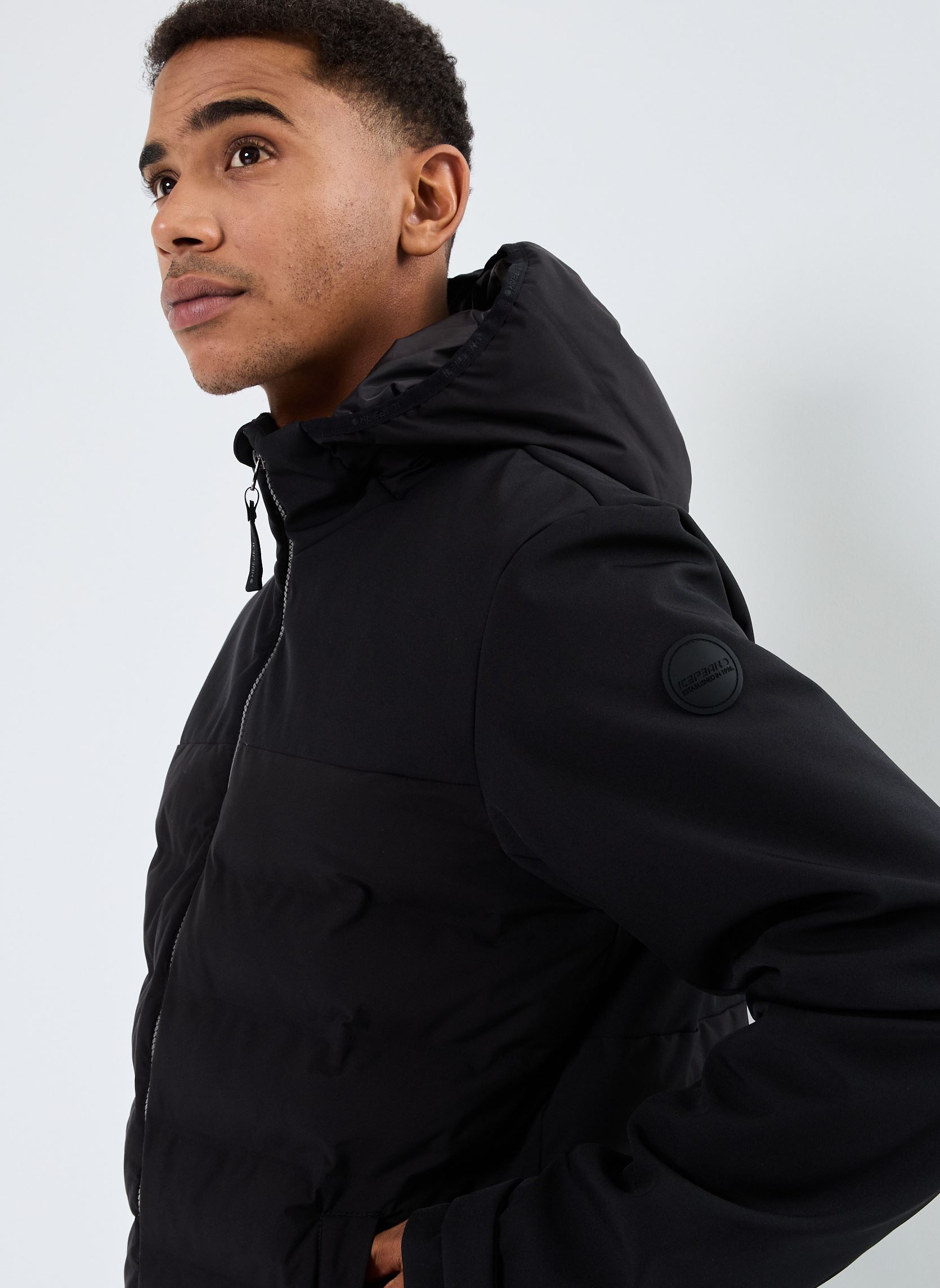 Vestes coupe-vents Albers homme noir Icepeak Vestes coupe-vents Albers homme noir Noir/