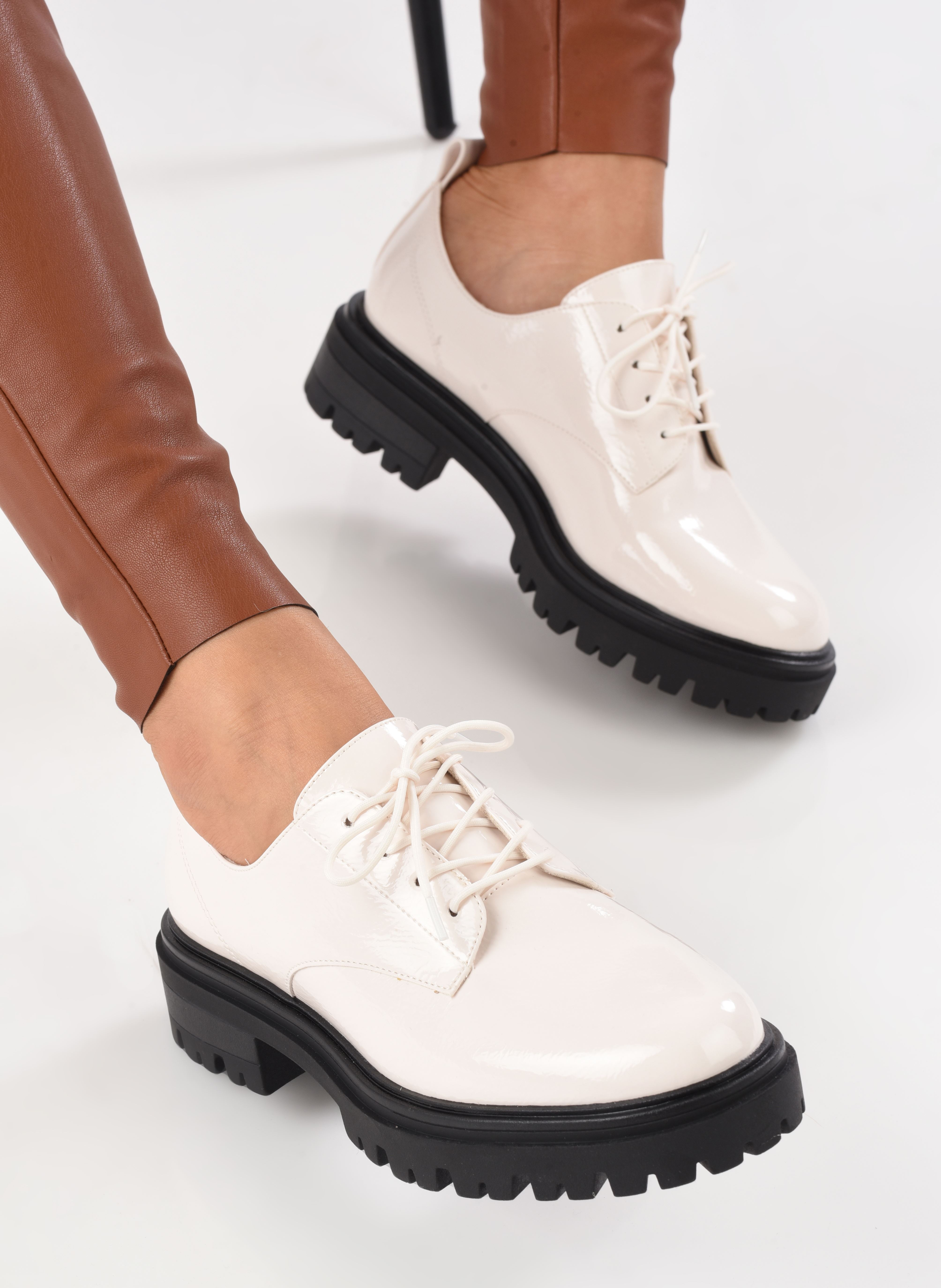 Zapatos estilo derby 23772-29 mujer blanco Tamaris Zapatos estilo derby 23772-29 mujer blanco IVORY PATENT