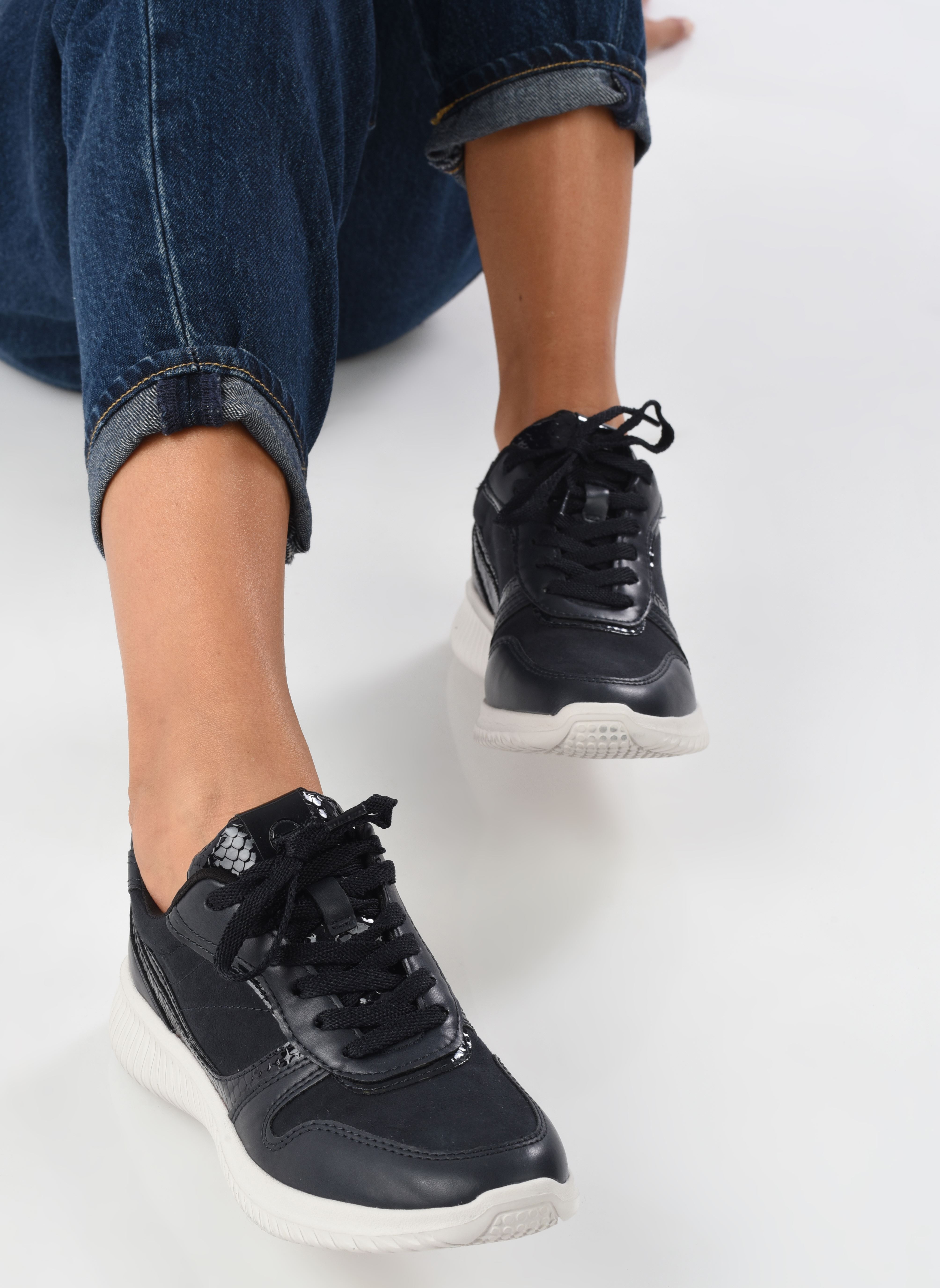 Lage sneakers 23746-29 dames blauw Tamaris Lage sneakers 23746-29 dames blauw NAVY COMB
