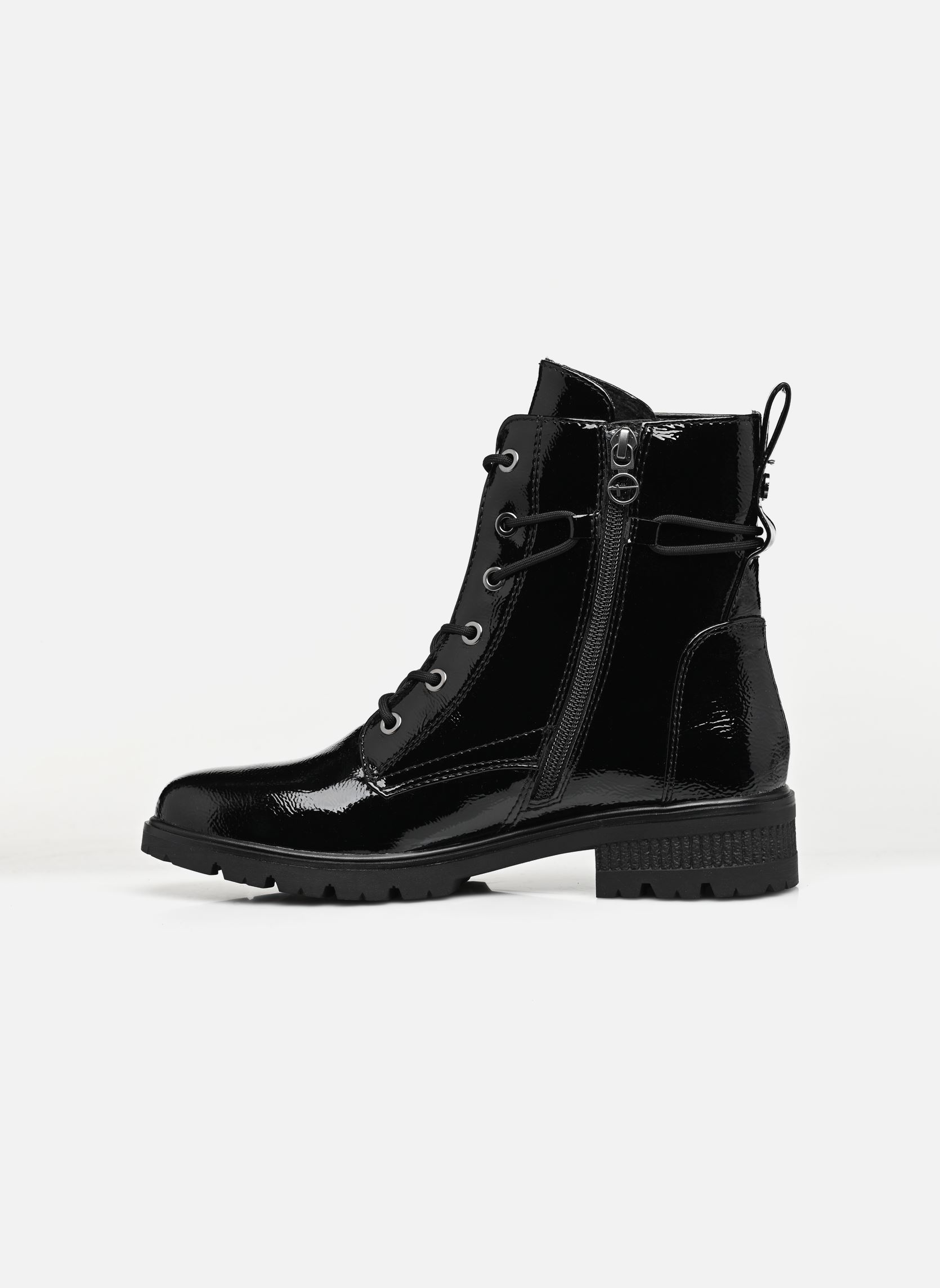 Bottines à lacets 25280-29 femme noir Tamaris Bottines à lacets 25280-29 femme noir BLACK PATENT