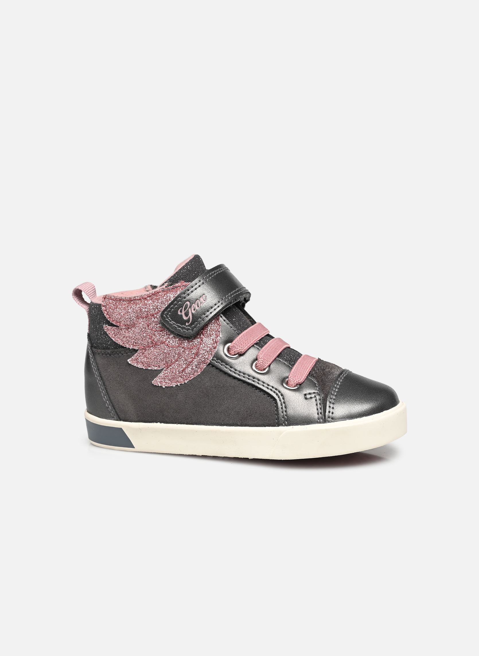 Knöchelhohe Sneaker B KILWI FILLE mädchen grau Geox Knöchelhohe Sneaker B KILWI FILLE mädchen grau DK GREY/LT ROSE