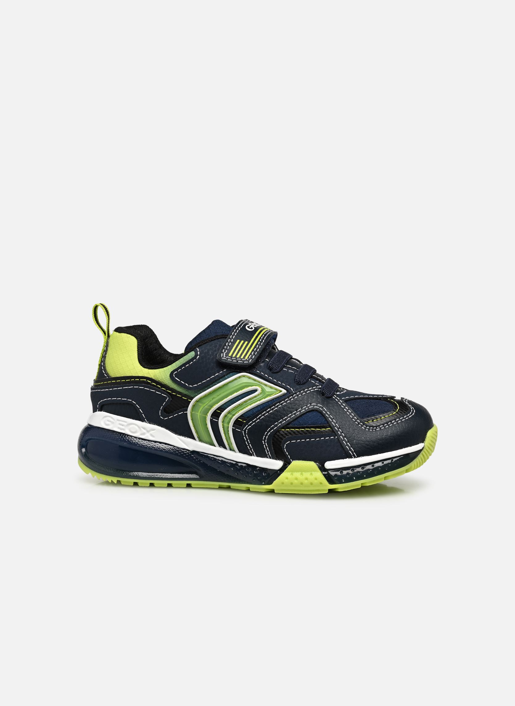 Niedrige Sneaker J BAYONYC LIGHTS jungen blau Geox Niedrige Sneaker J BAYONYC LIGHTS jungen blau Bleu Marine/Citron