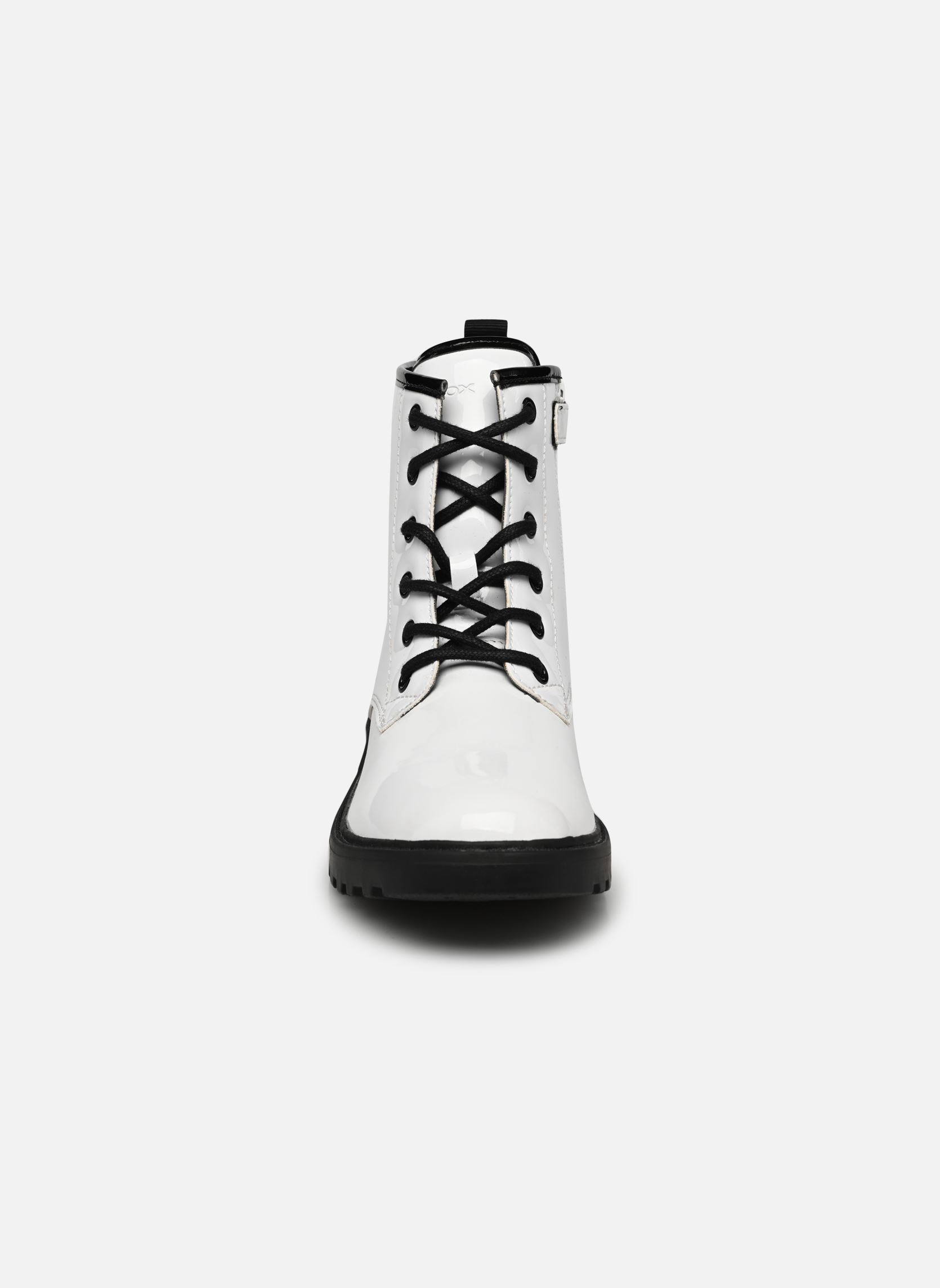 Stiefeletten / Ankle Boots J Casey Girl B mädchen weiß Geox Stiefeletten / Ankle Boots J Casey Girl B mädchen weiß Blanc / Noir