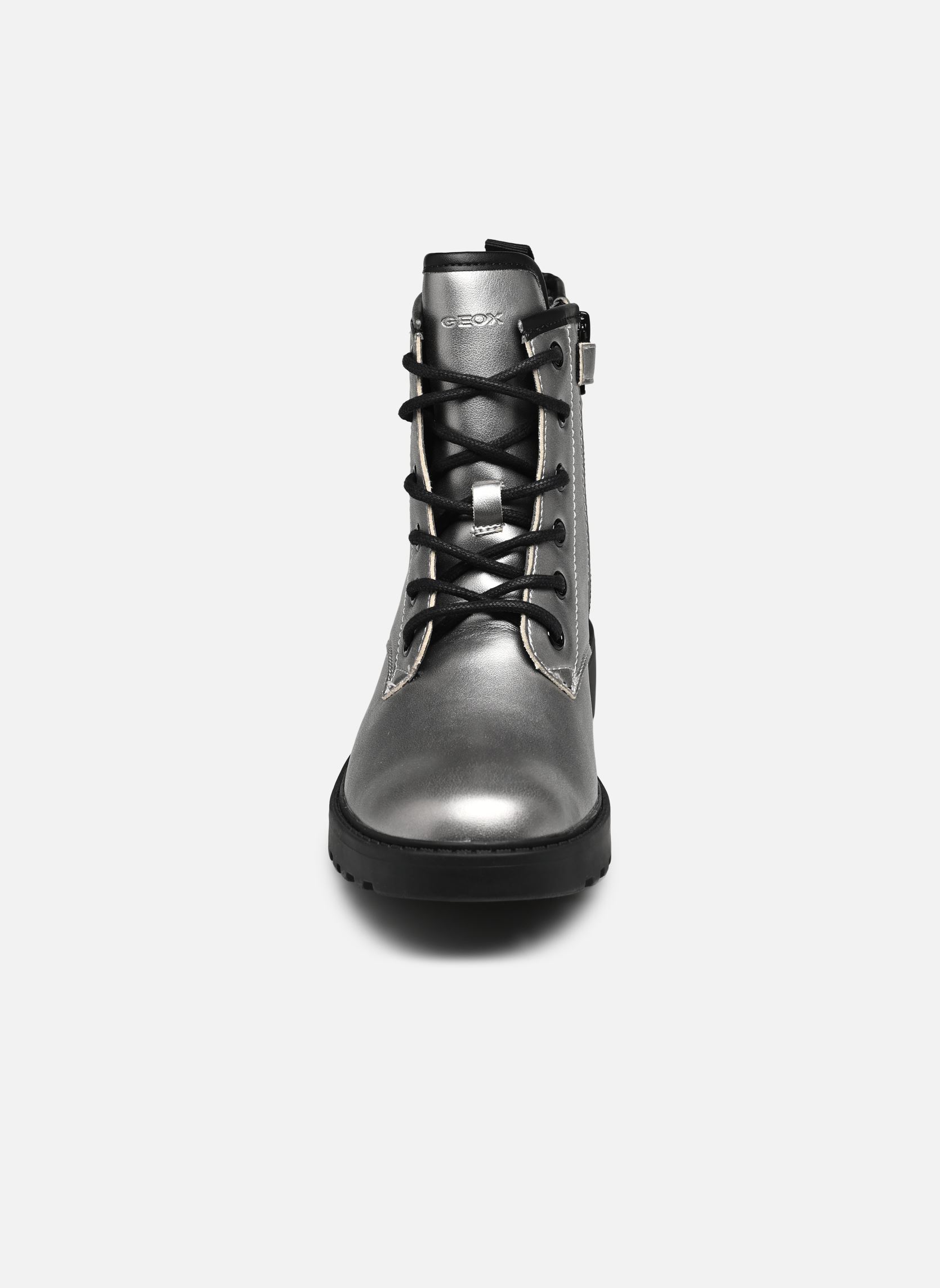 Stiefeletten / Ankle Boots J Casey Girl B mädchen silber Geox Stiefeletten / Ankle Boots J Casey Girl B mädchen silber DK Silver Black