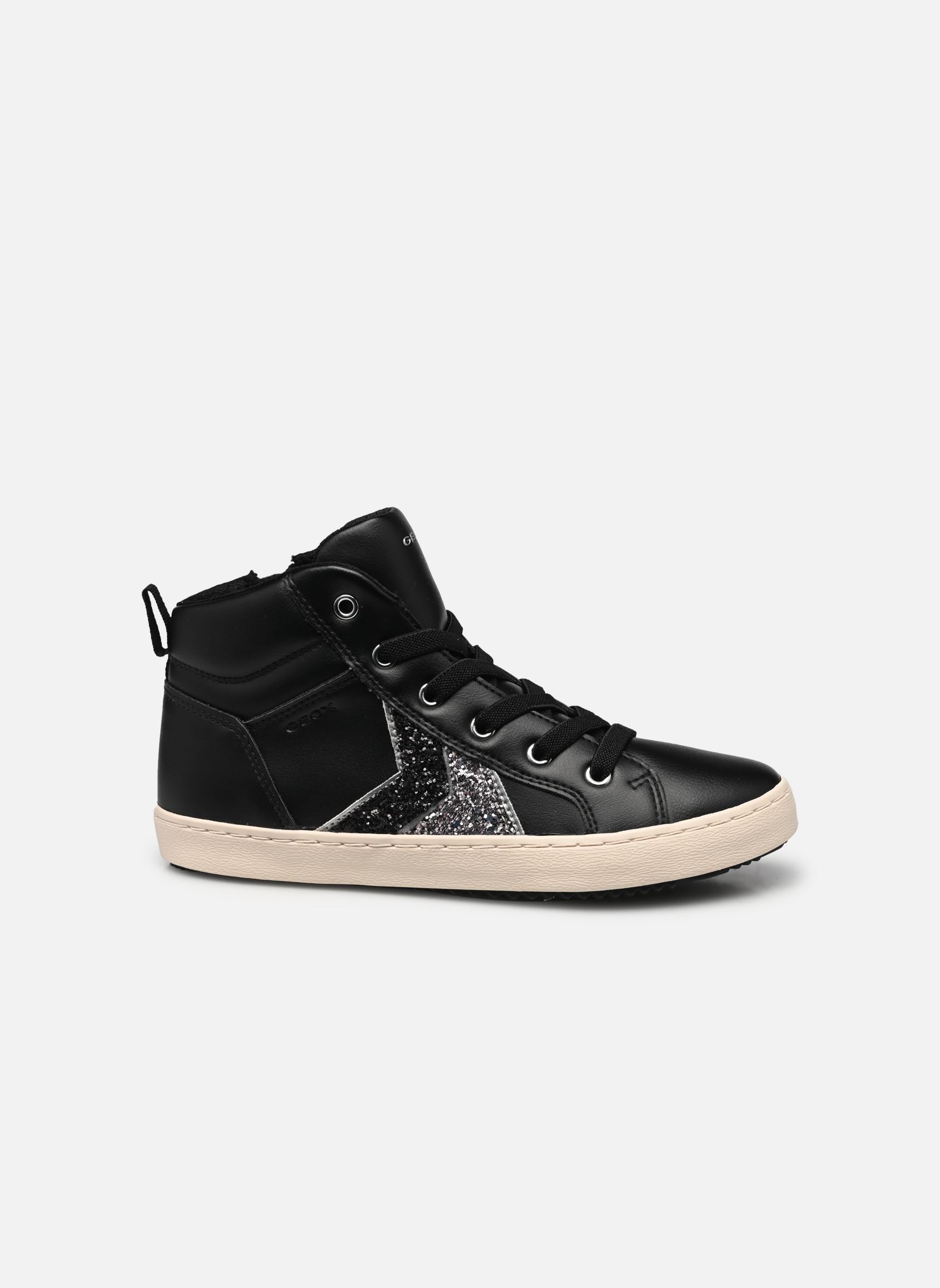 Baskets hautes J Kalispera Girl A fille noir Geox Baskets hautes J Kalispera Girl A fille noir Noir/Argent Fonce