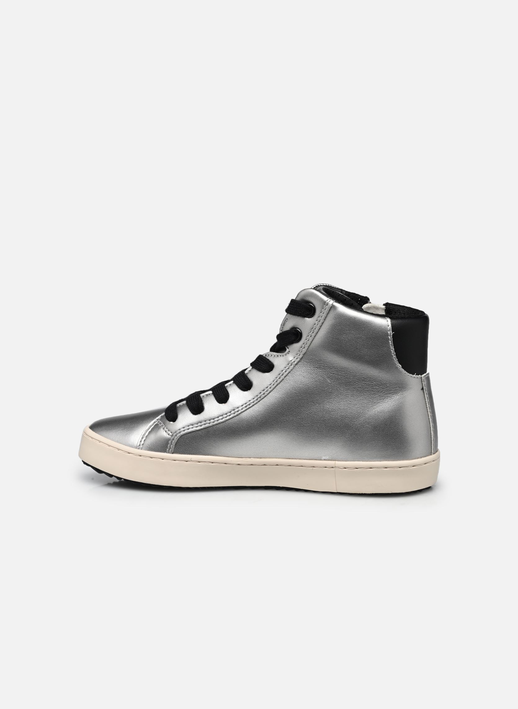 Hoge sneakers J Kalispera Girl A meisjes zilver Geox Hoge sneakers J Kalispera Girl A meisjes zilver DK SILVER/BLACK