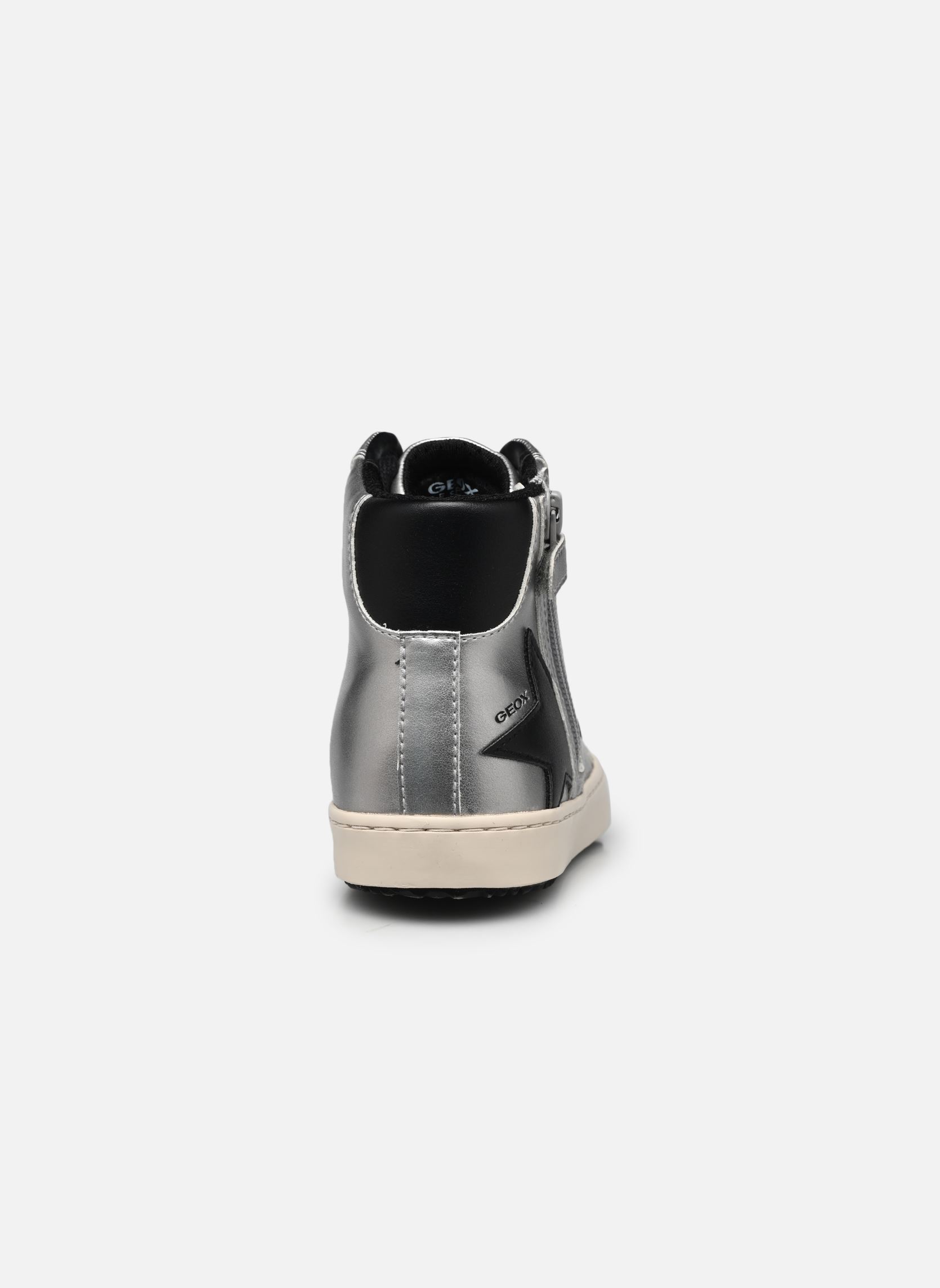 Hoge sneakers J Kalispera Girl A meisjes zilver Geox Hoge sneakers J Kalispera Girl A meisjes zilver DK SILVER/BLACK