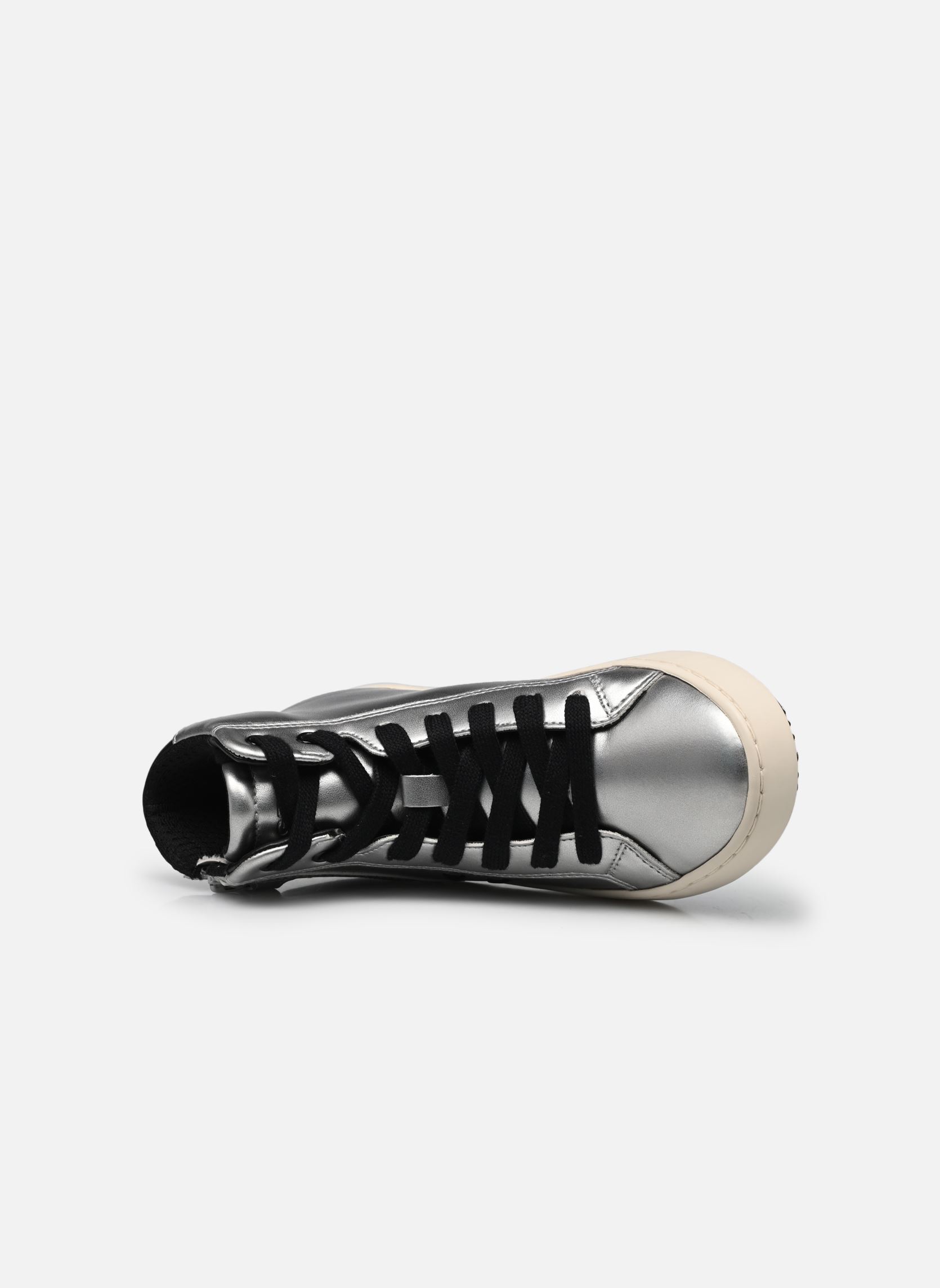 Hoge sneakers J Kalispera Girl A meisjes zilver Geox Hoge sneakers J Kalispera Girl A meisjes zilver DK SILVER/BLACK
