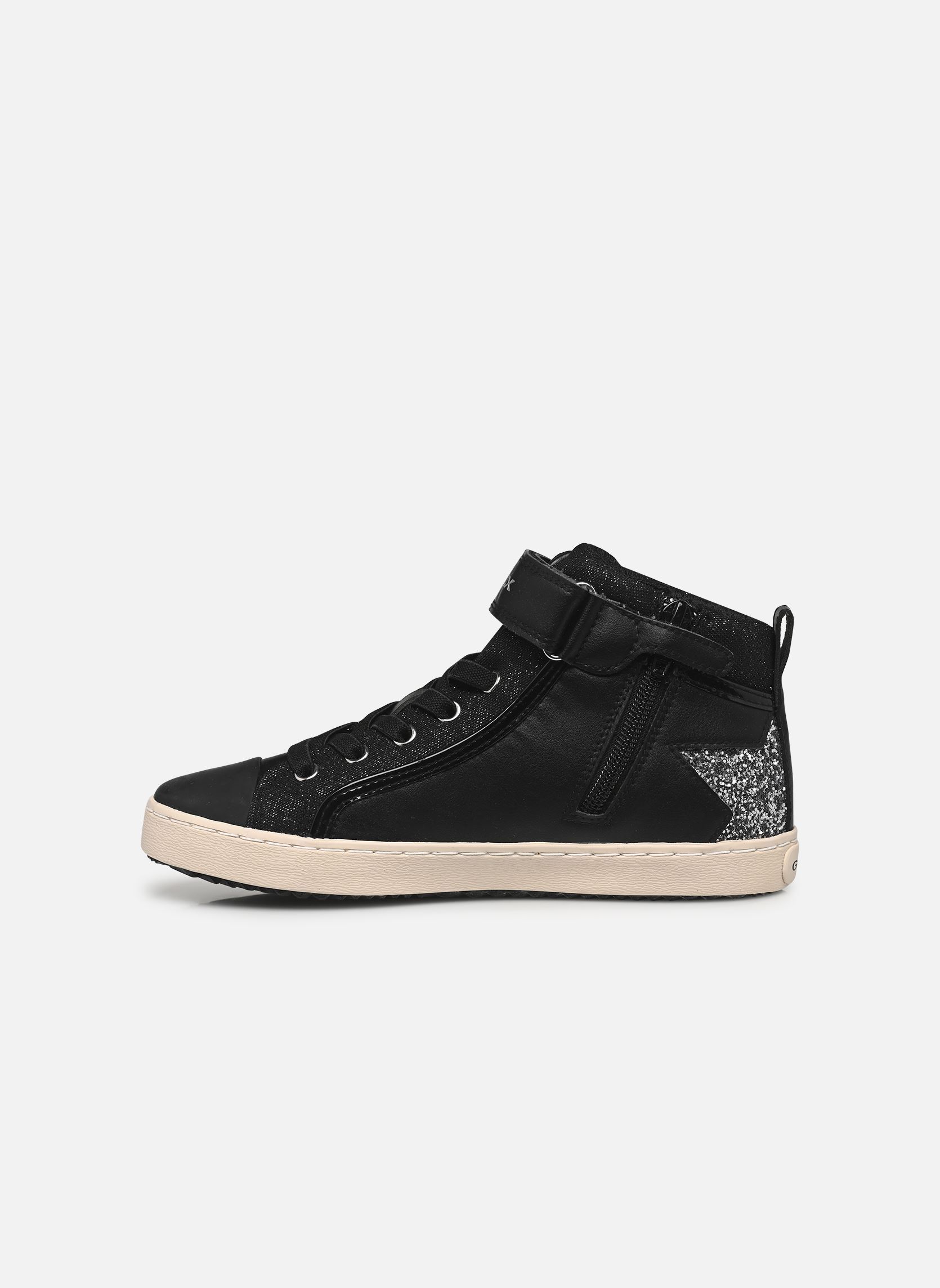 Knöchelhohe Sneaker J KALISPERA GIRL M mädchen schwarz Geox Knöchelhohe Sneaker J KALISPERA GIRL M mädchen schwarz Noir/Argent Fonce
