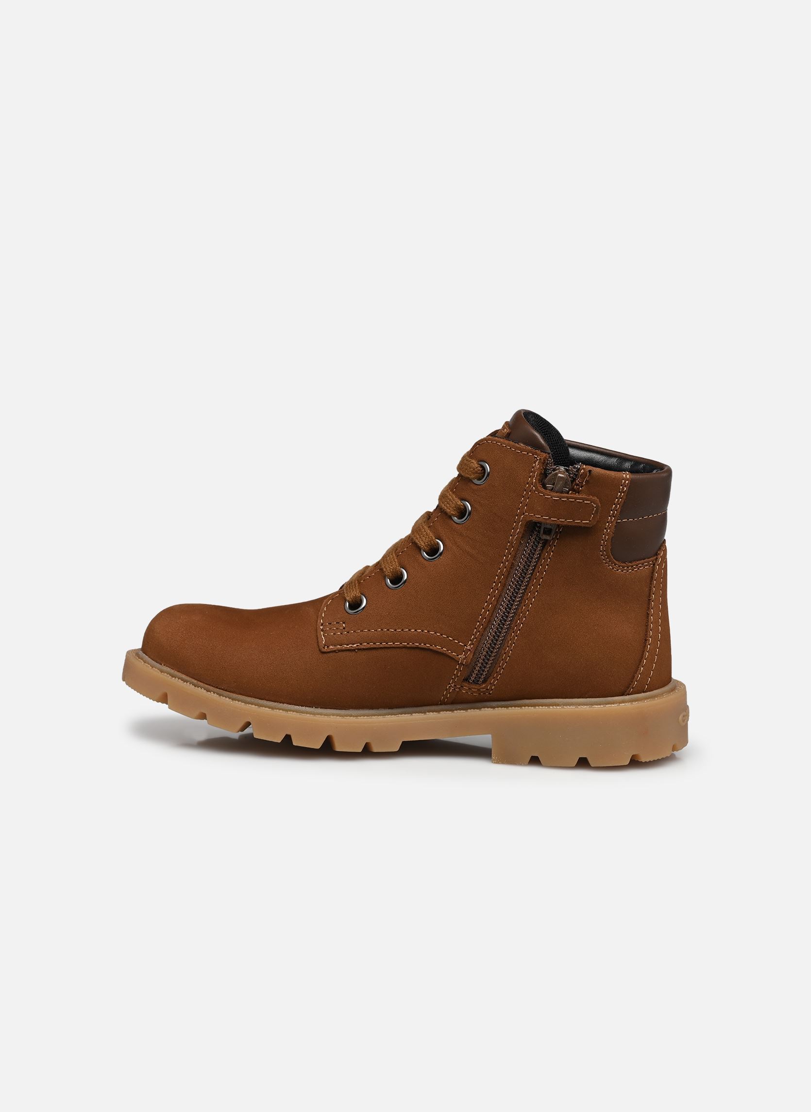 Bottines J Shaylax Boy garçon marron Geox Bottines J Shaylax Boy garçon marron TOFFEE/DK BROWN