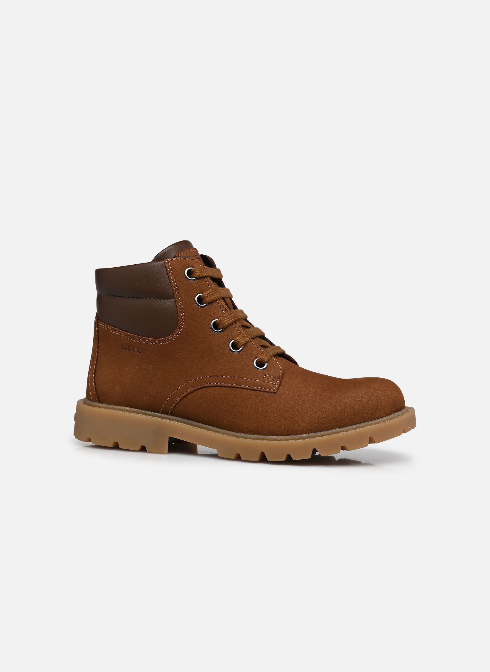 Bottines J Shaylax Boy garçon marron Geox Bottines J Shaylax Boy garçon marron TOFFEE/DK BROWN