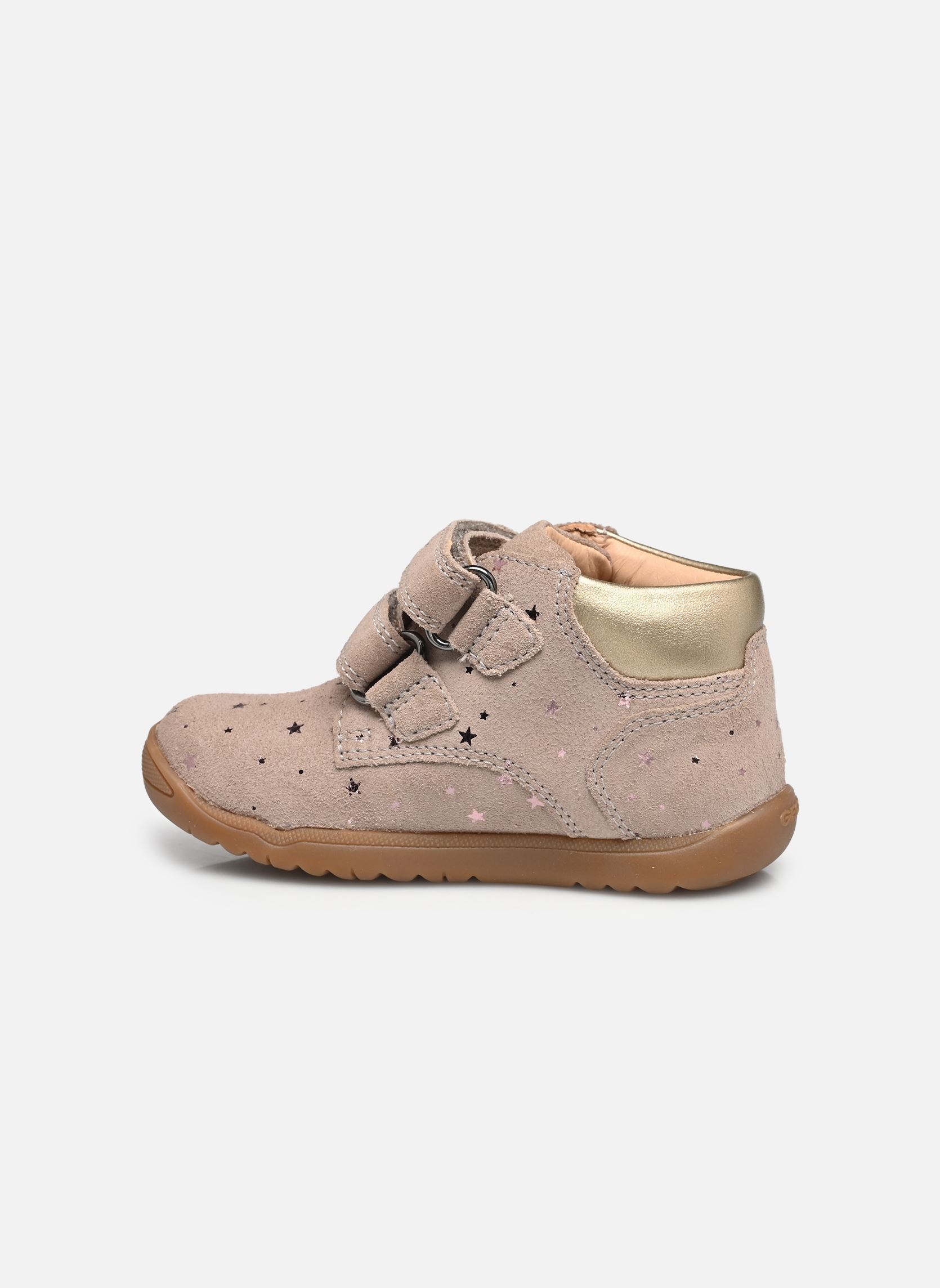 Baskets hautes B Macchia Girl fille beige Geox Baskets hautes B Macchia Girl fille beige DK BEIGE