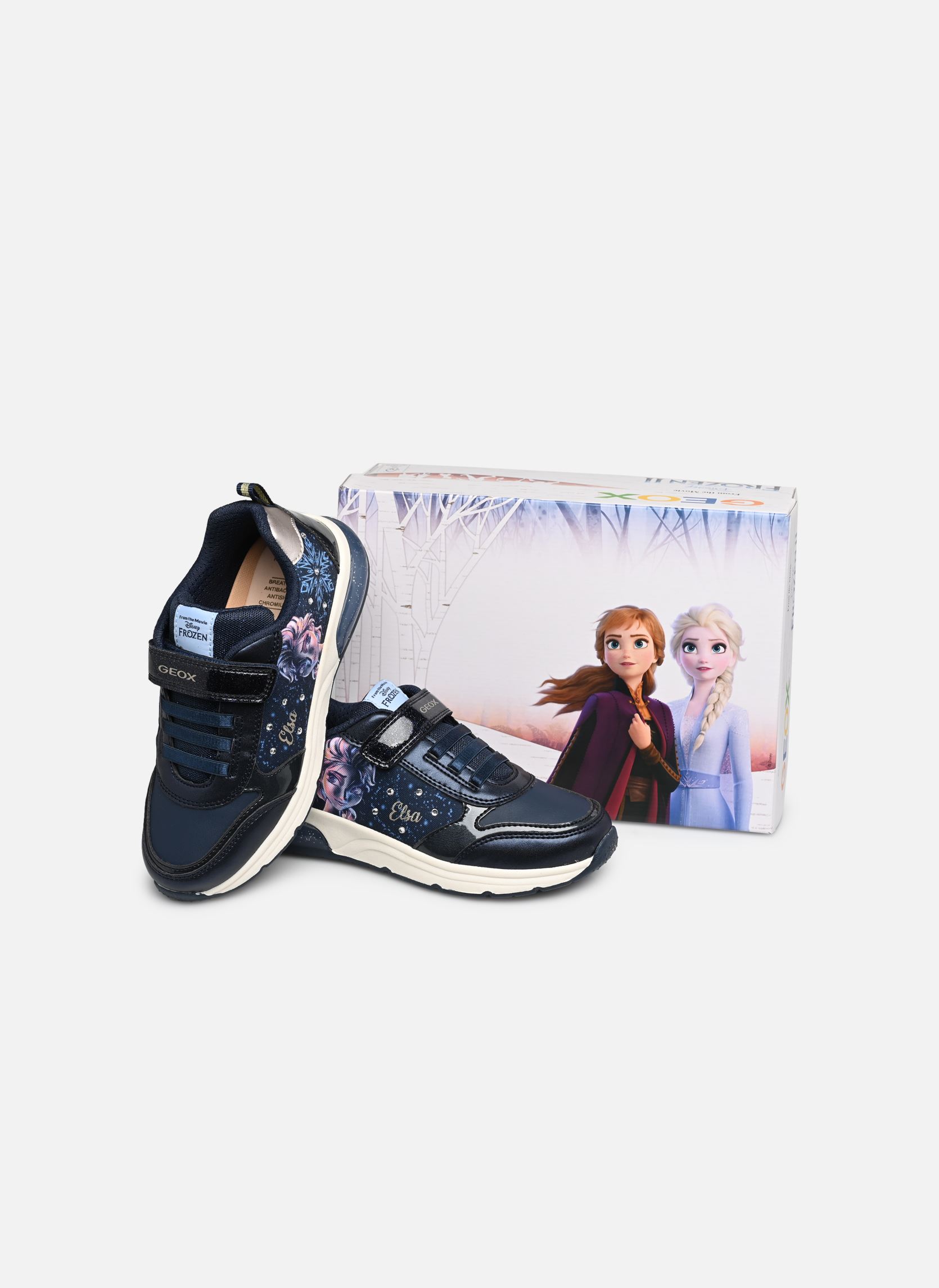 Niedrige Sneaker J Spaceclub Lights Disney mädchen blau Geox Niedrige Sneaker J Spaceclub Lights Disney mädchen blau Navy Platinum