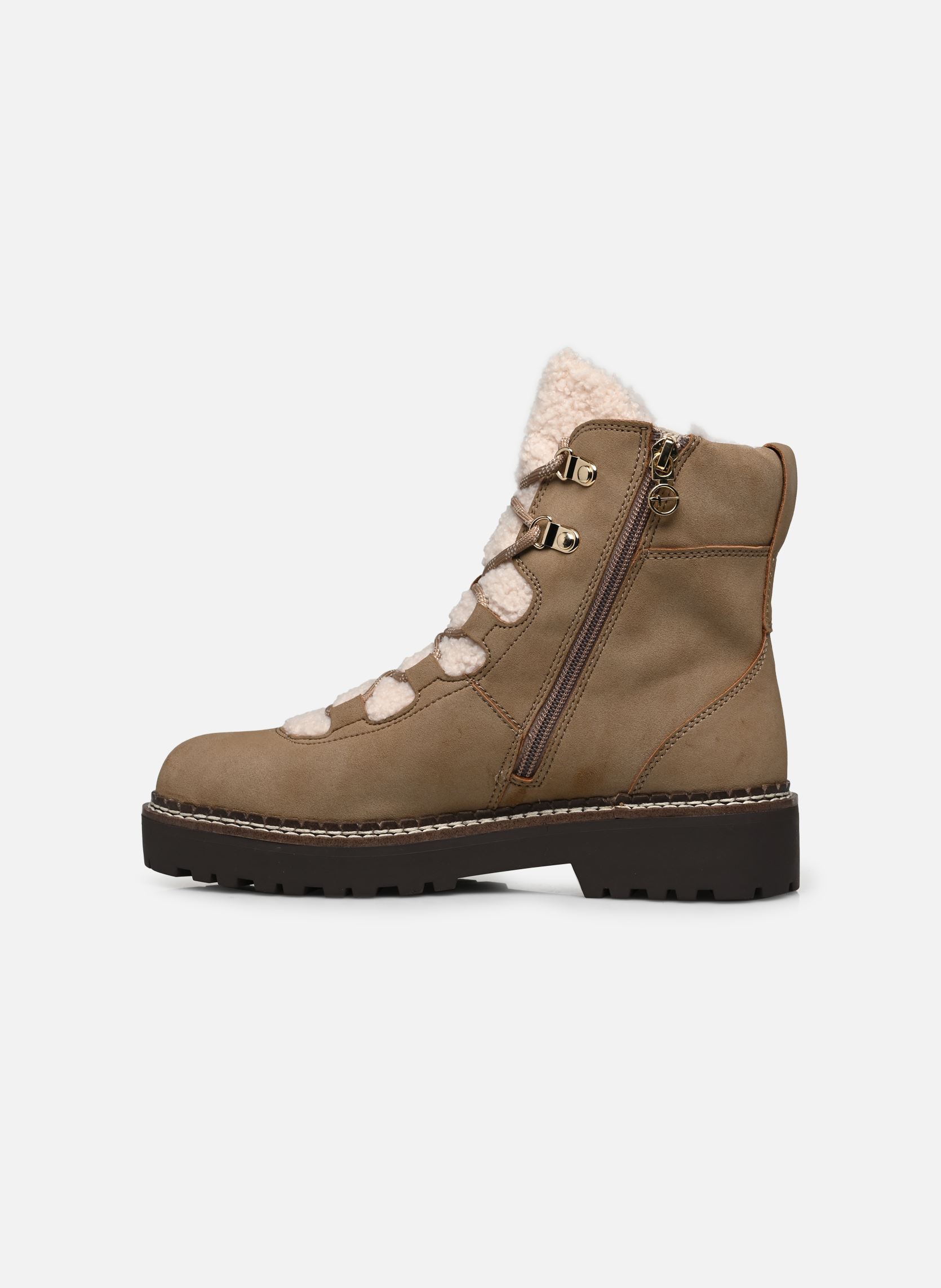 Bottines fourrées 26881-39 femme beige Tamaris Bottines fourrées 26881-39 femme beige TAUPE
