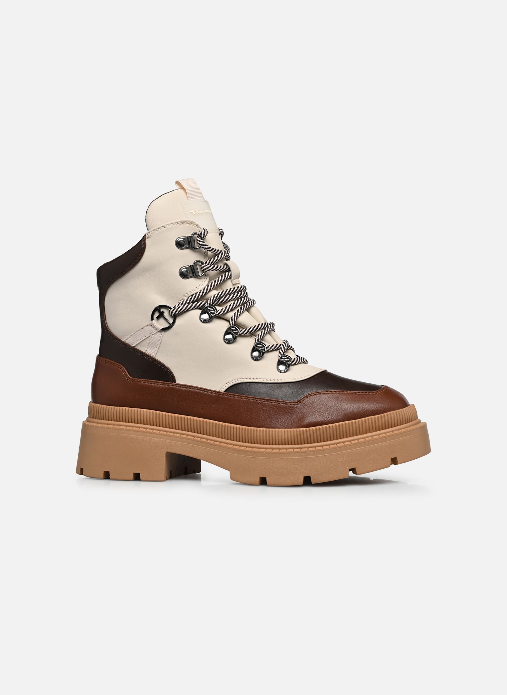 Bottines à lacets 26886-39 femme marron Tamaris Bottines à lacets 26886-39 femme marron BROWN COMB