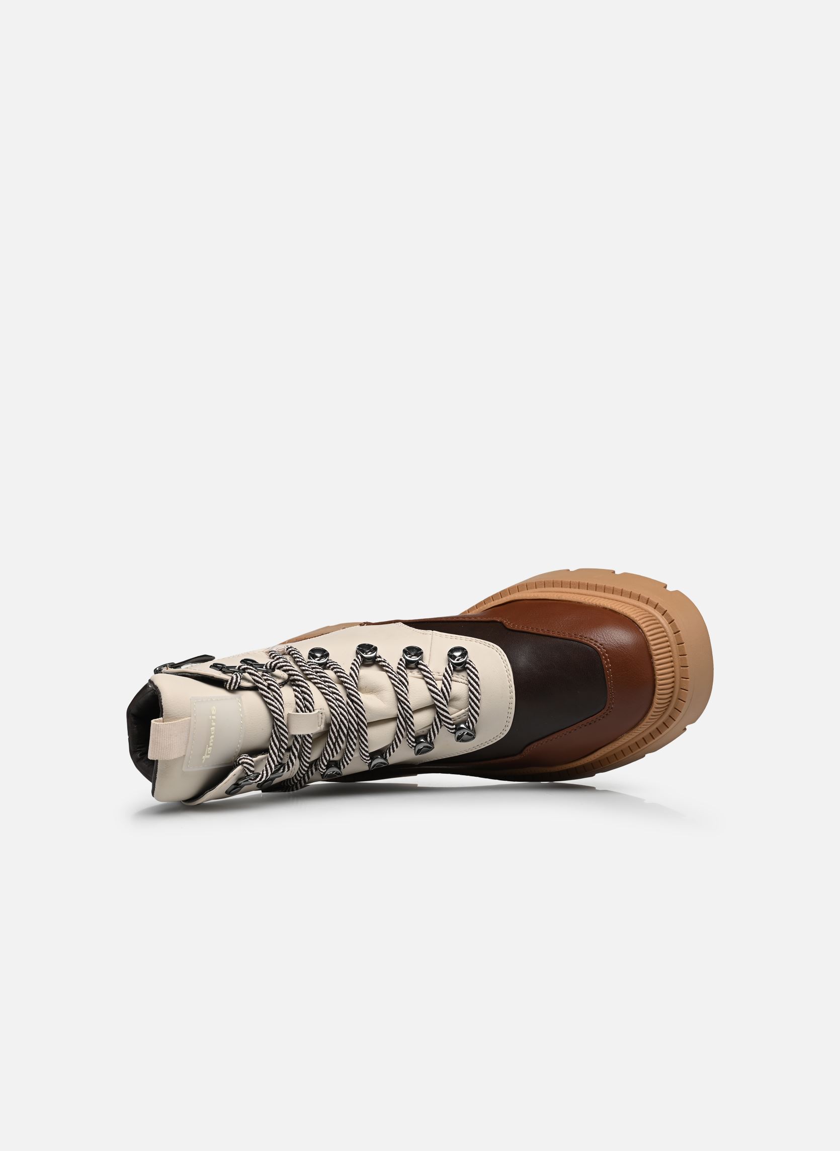 Bottines à lacets 26886-39 femme marron Tamaris Bottines à lacets 26886-39 femme marron BROWN COMB