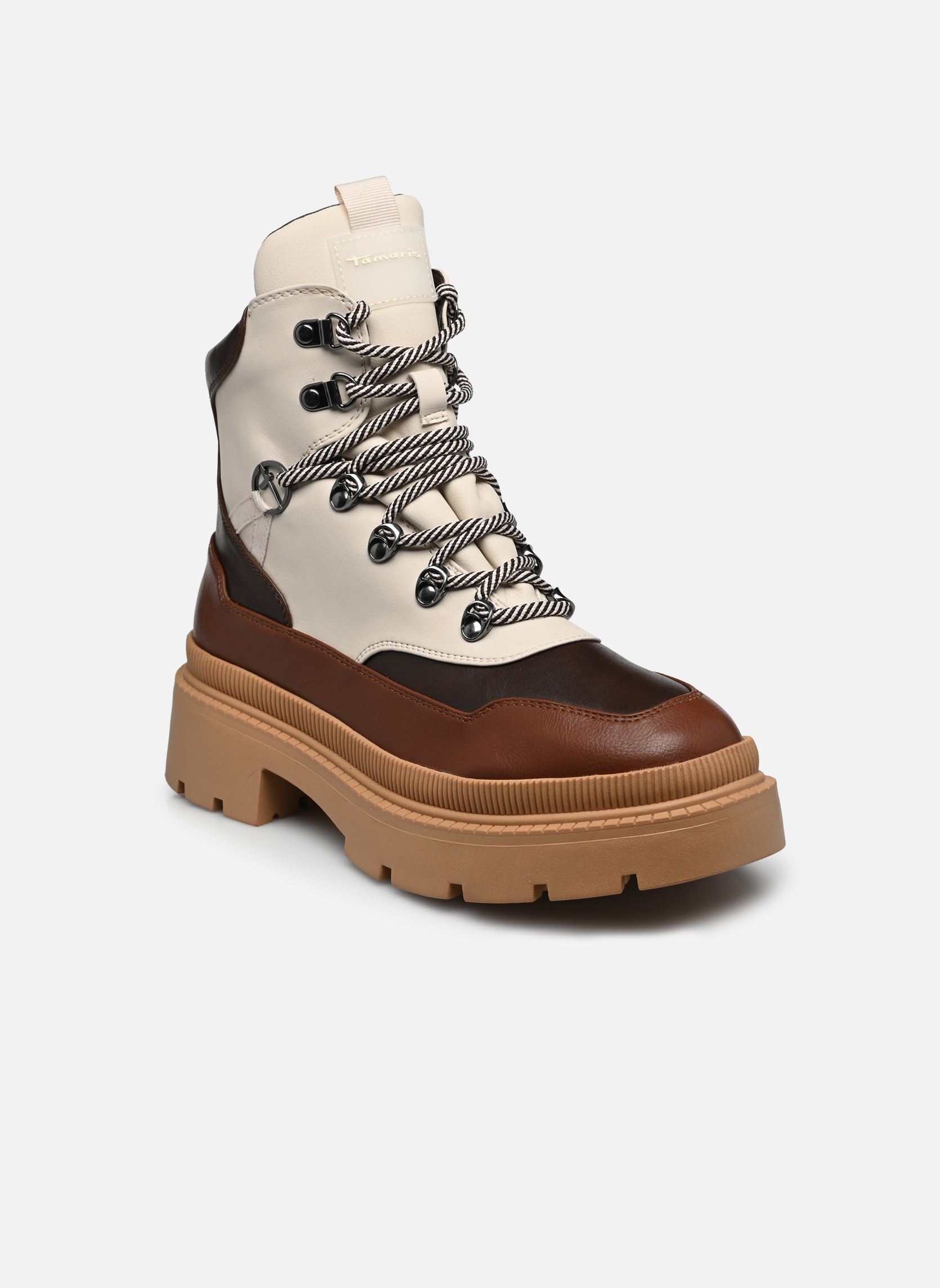 Bottines à lacets 26886-39 femme marron Tamaris Bottines à lacets 26886-39 femme marron BROWN COMB