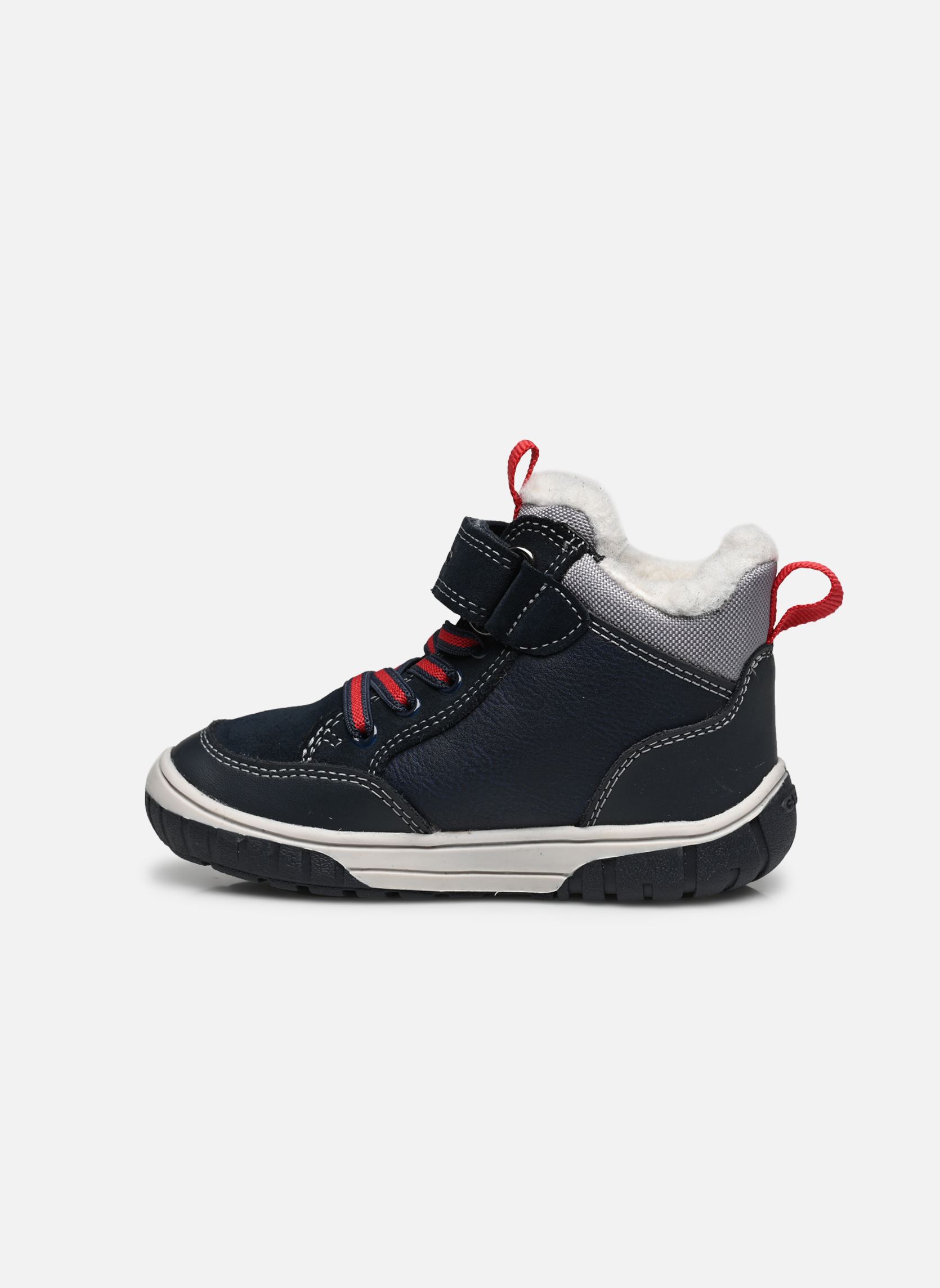 Baskets hautes B OMAR BOY WPF garçon bleu Geox Baskets hautes B OMAR BOY WPF garçon bleu Bleu Marine / Rouge