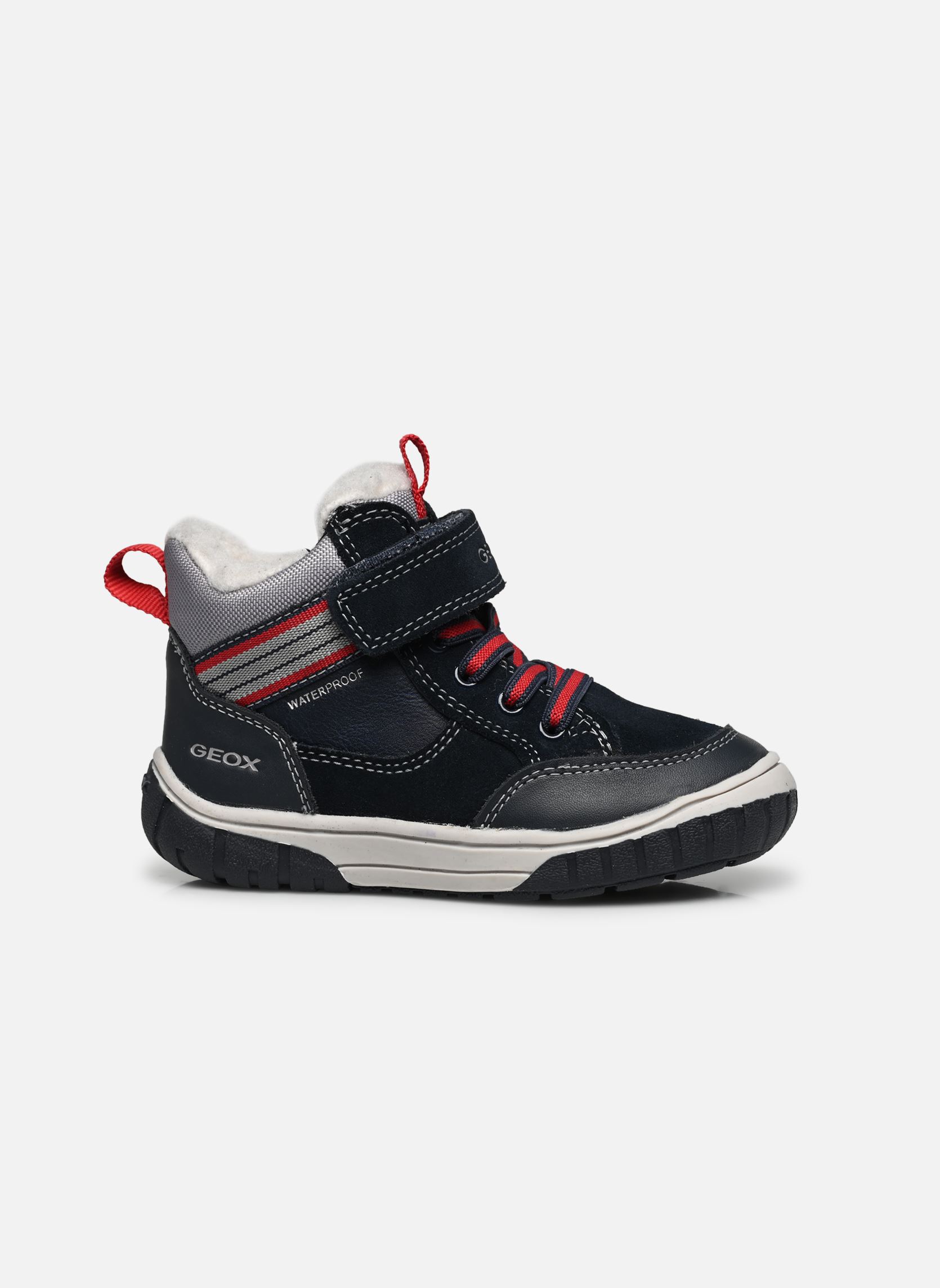 Baskets hautes B OMAR BOY WPF garçon bleu Geox Baskets hautes B OMAR BOY WPF garçon bleu Bleu Marine / Rouge