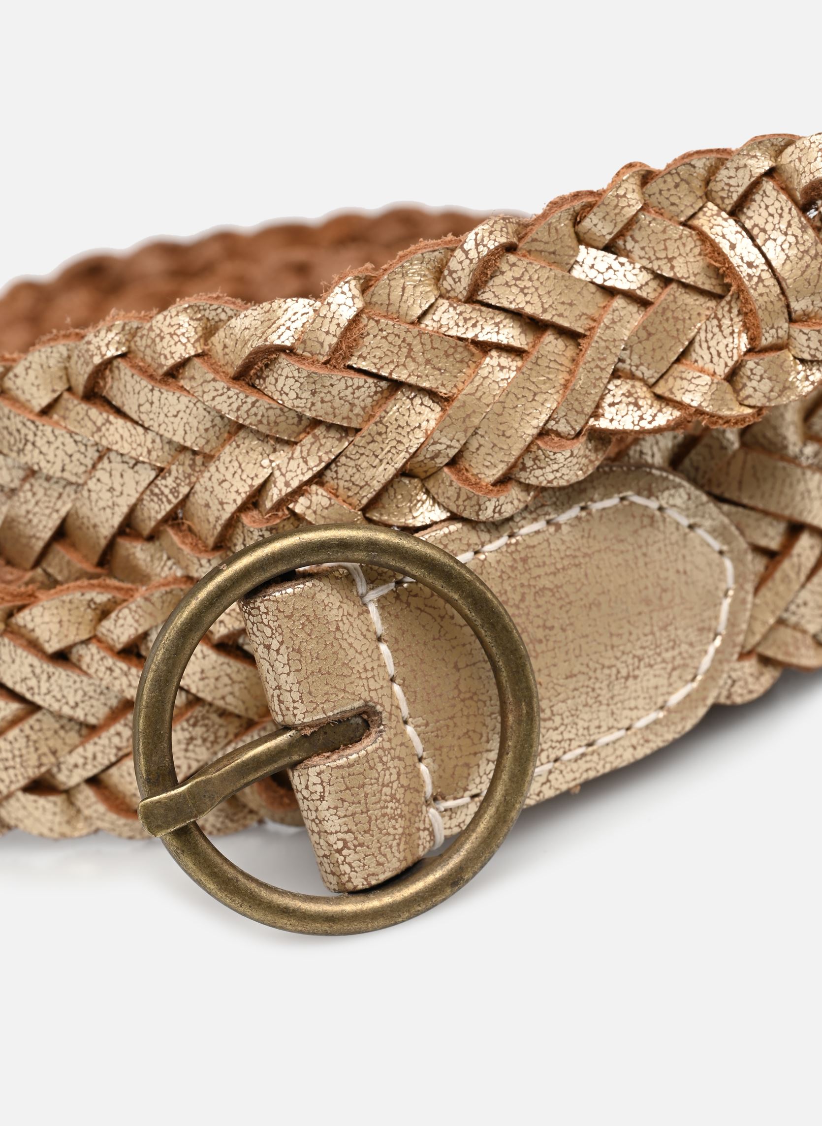 Ceintures Nadinas Leather Jeans Belt Fc femme or et bronze Pieces Ceintures Nadinas Leather Jeans Belt Fc femme or et bronze Gold Colour