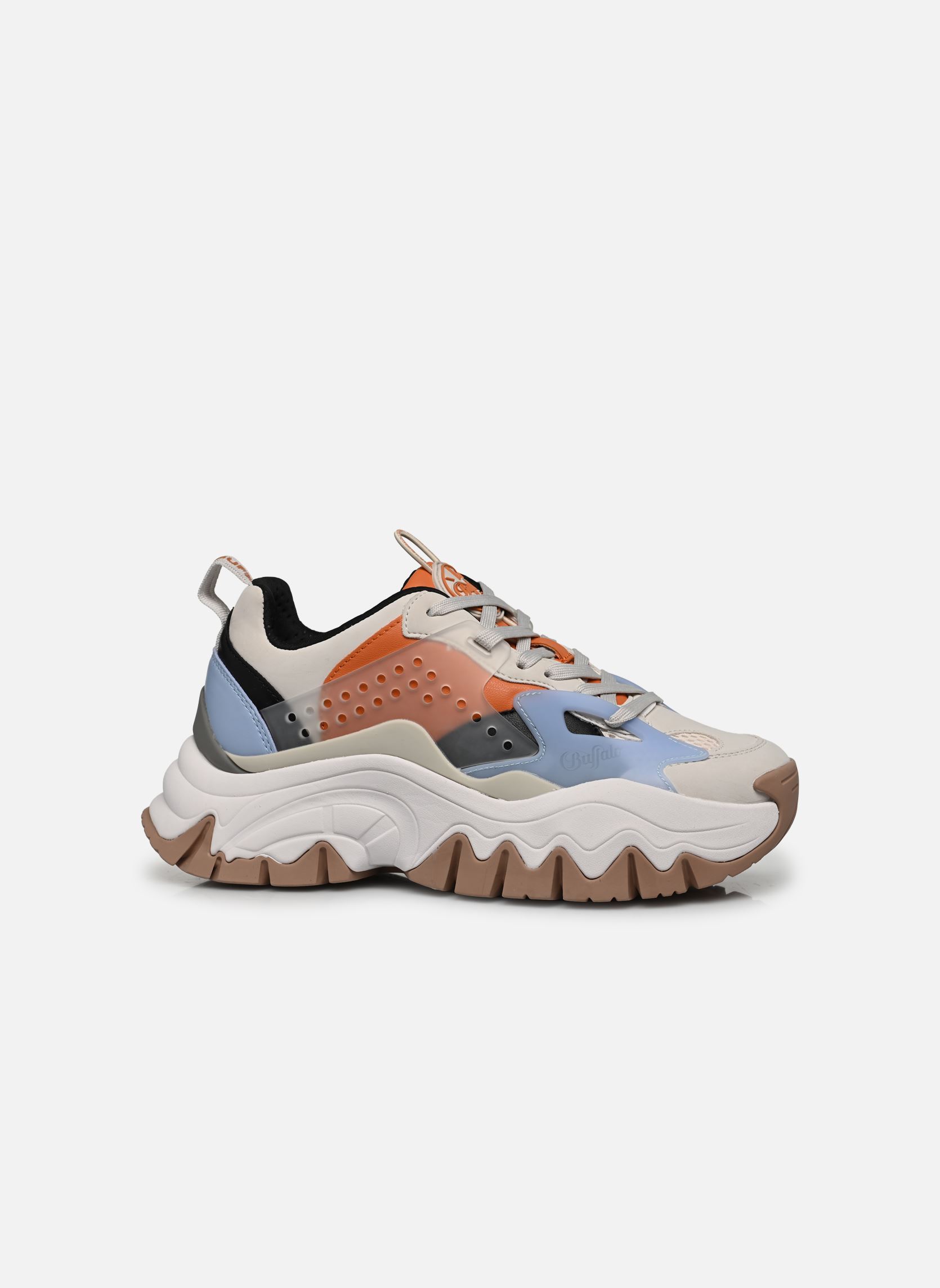 Baskets basses TRAIL ONE femme multicolore Buffalo Baskets basses TRAIL ONE femme multicolore BEIGE/ORANGE/BLUE
