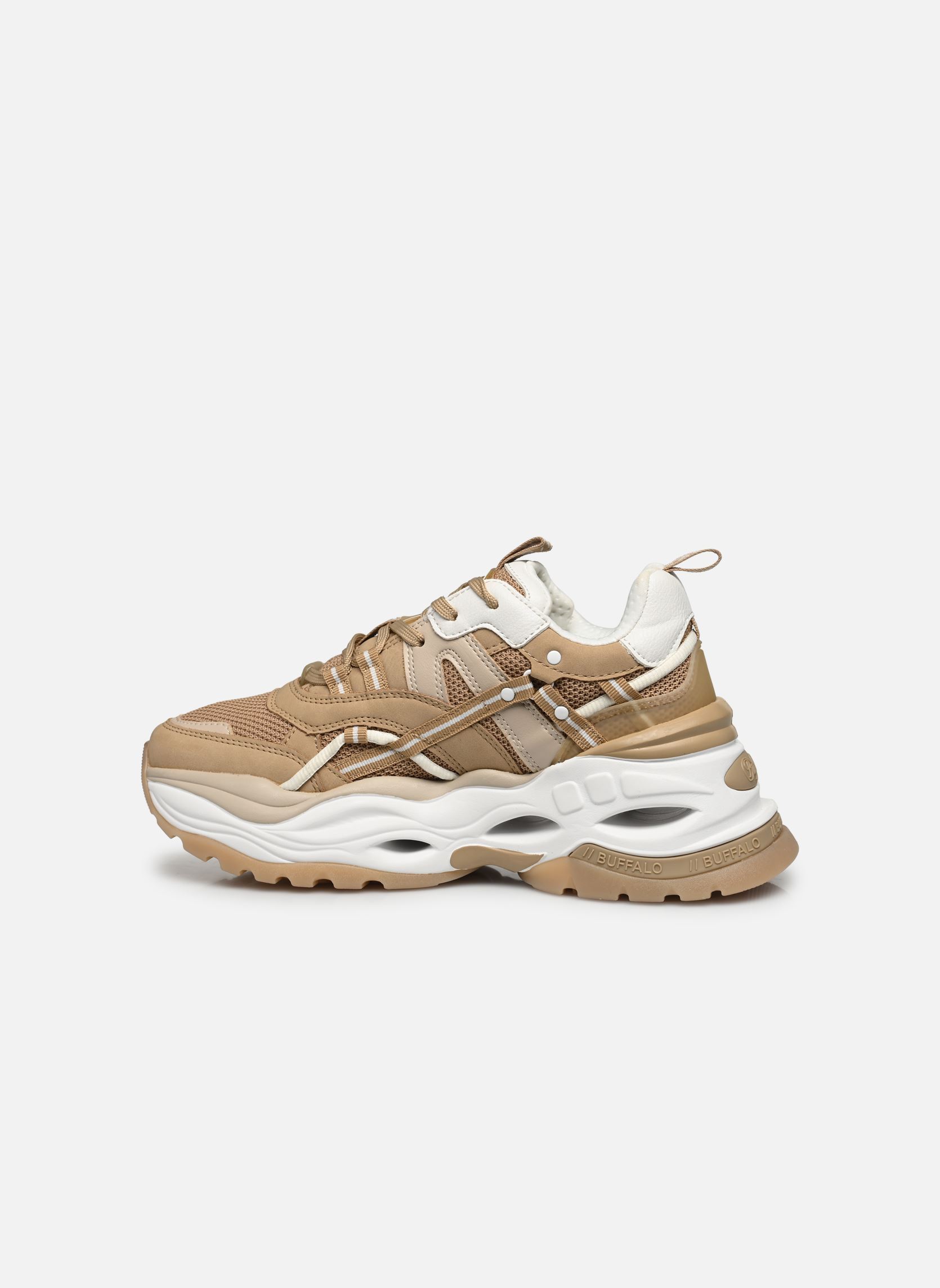 Niedrige Sneaker TRIPLET HOLLOW damen beige Buffalo Niedrige Sneaker TRIPLET HOLLOW damen beige Beige