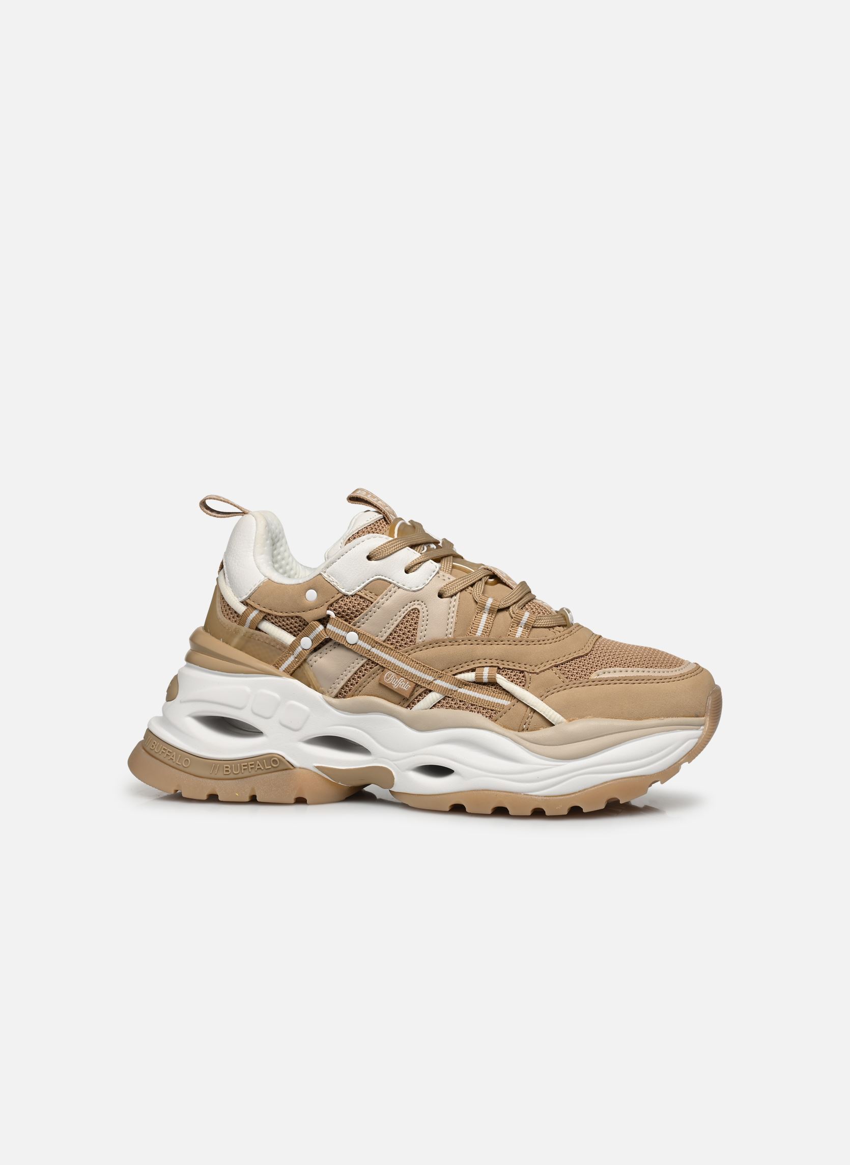 Niedrige Sneaker TRIPLET HOLLOW damen beige Buffalo Niedrige Sneaker TRIPLET HOLLOW damen beige Beige