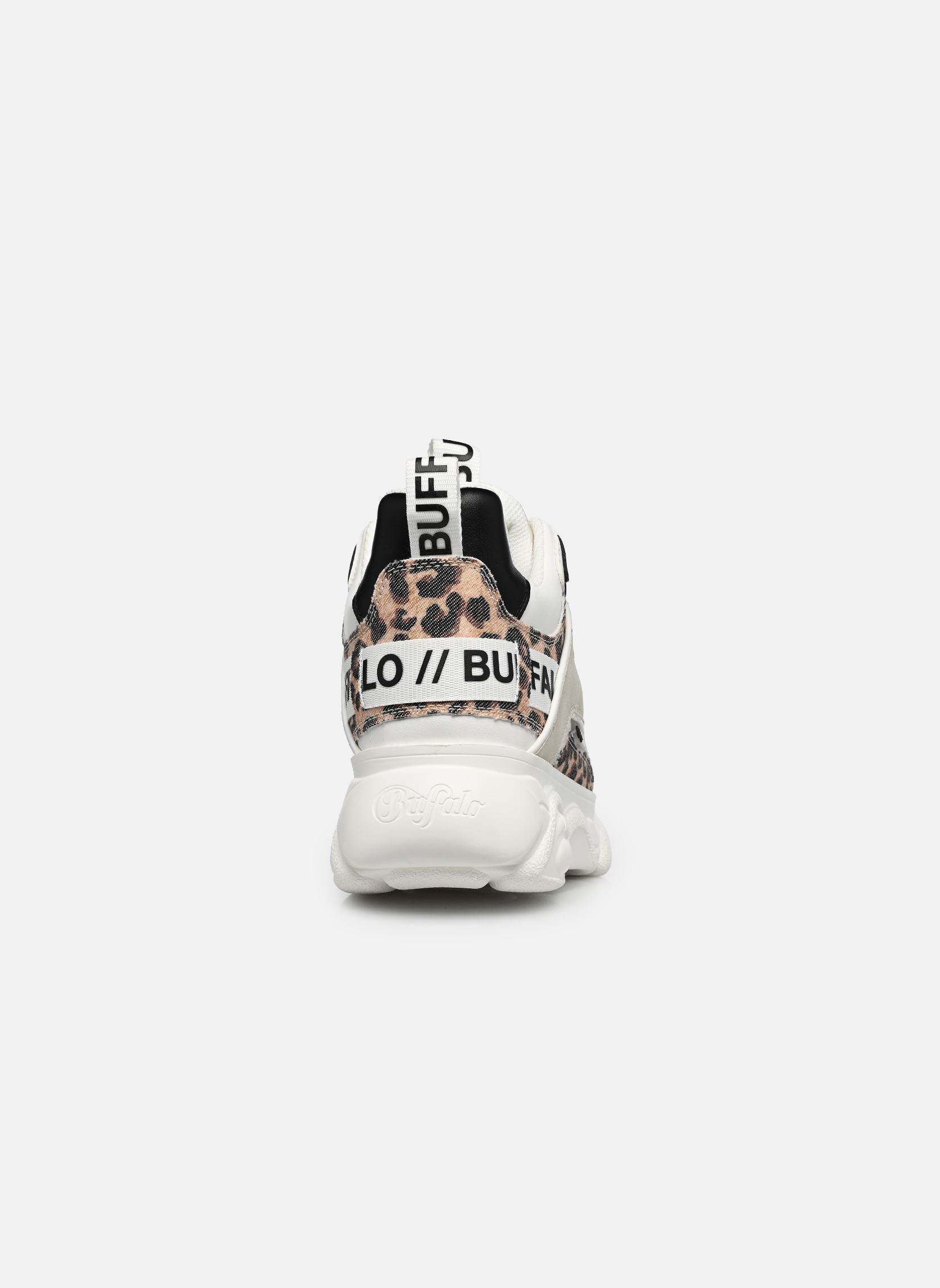 Niedrige Sneaker CLD CHAI damen weiß Buffalo Niedrige Sneaker CLD CHAI damen weiß WHITE/BEIGE/LEO